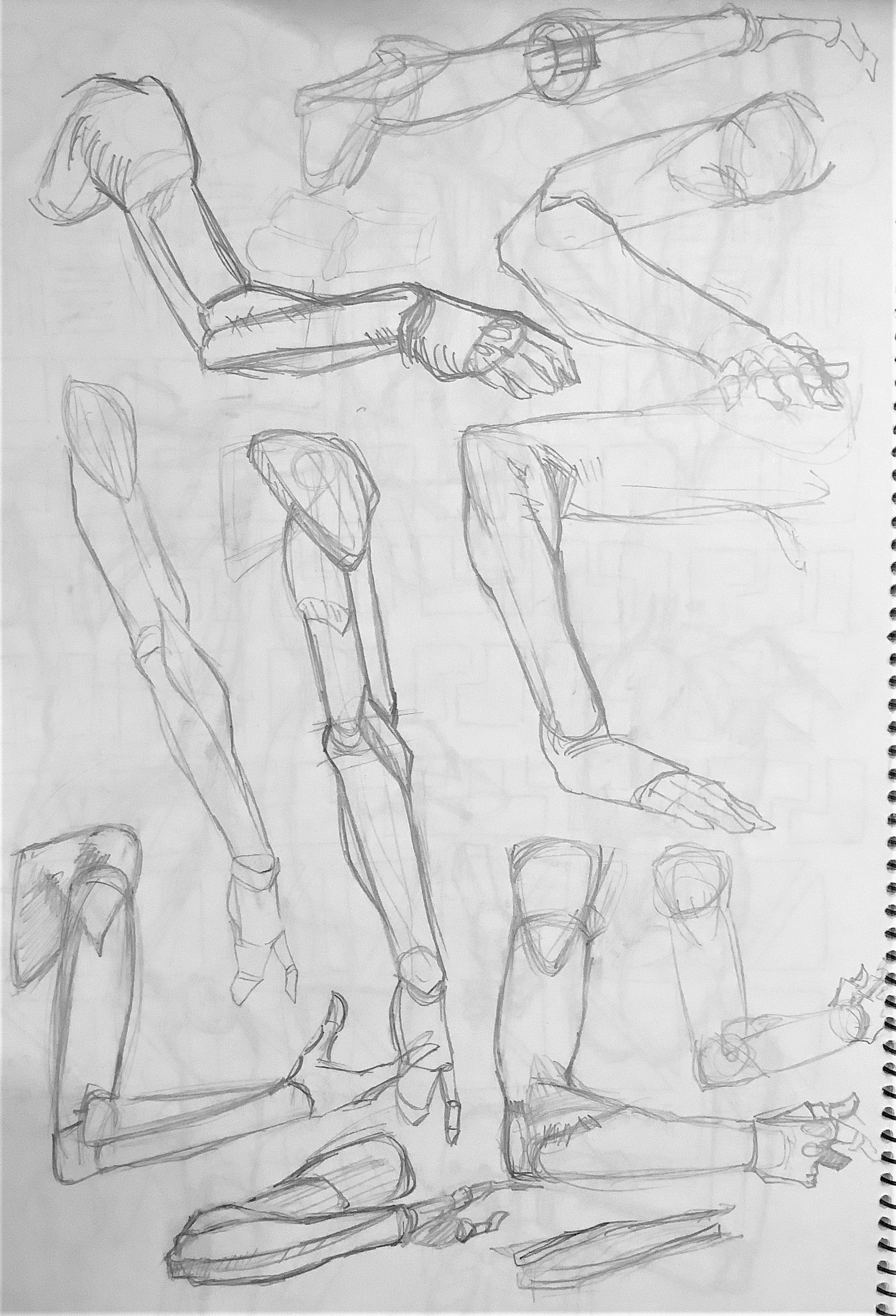 人体デッサン記録-1