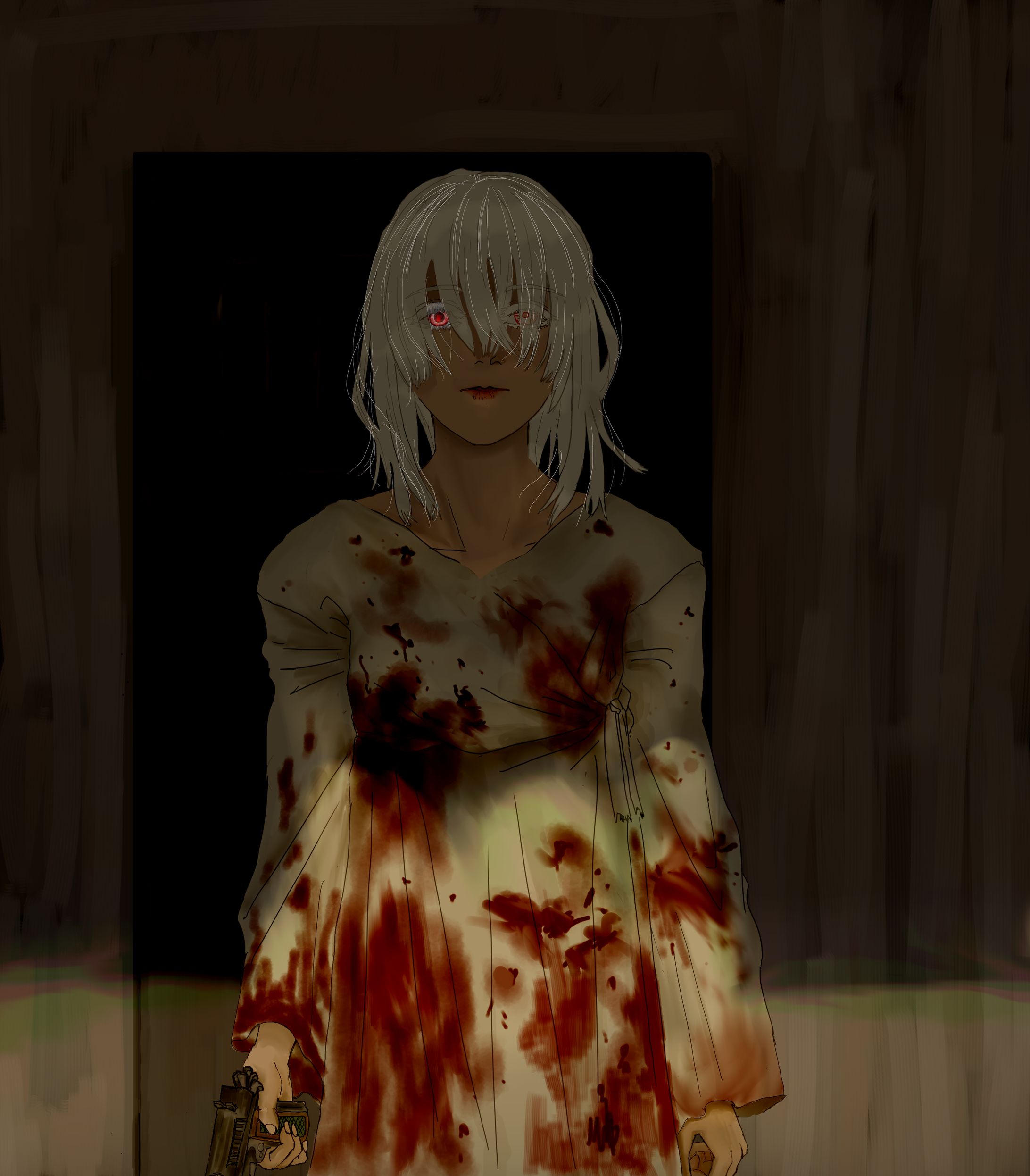 アルビノの少女-1
