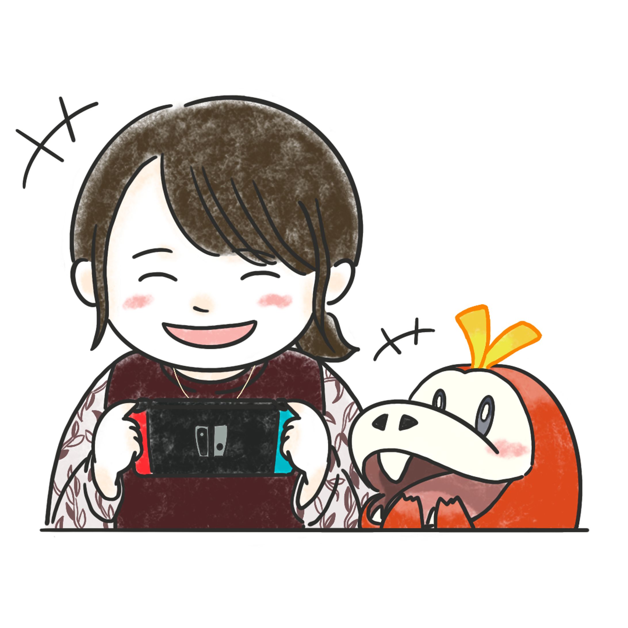 【実績】ホゲータと一緒にポケモンを楽しむ1コマ-1