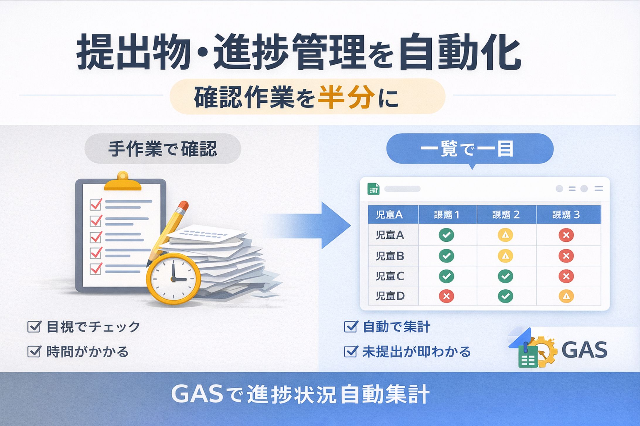 提出物・進捗管理の業務改善ツール（GAS）-1