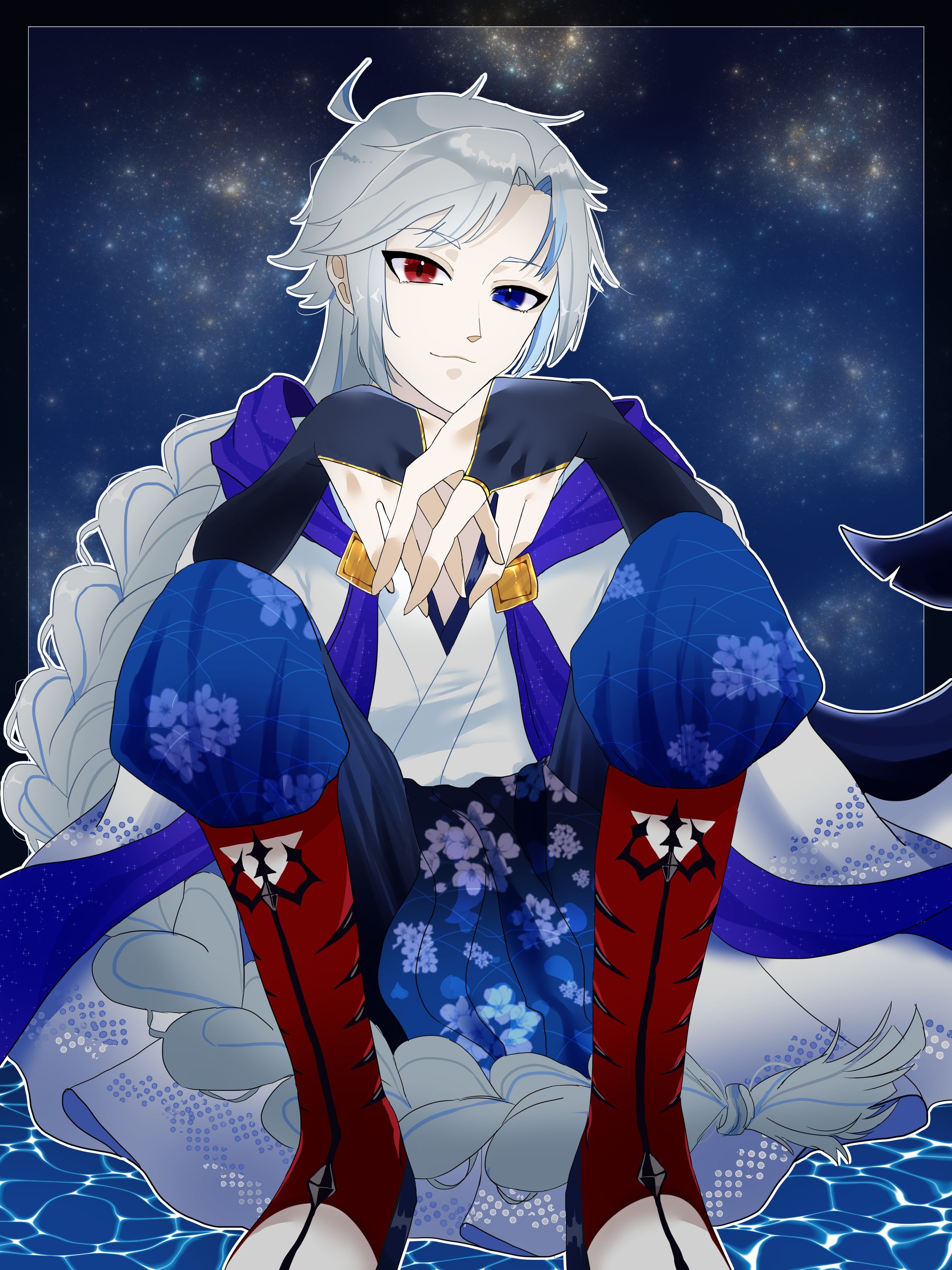 白鮫鋼様４周年イラスト-1