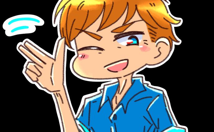 創作キャラスタンプ風⑧
