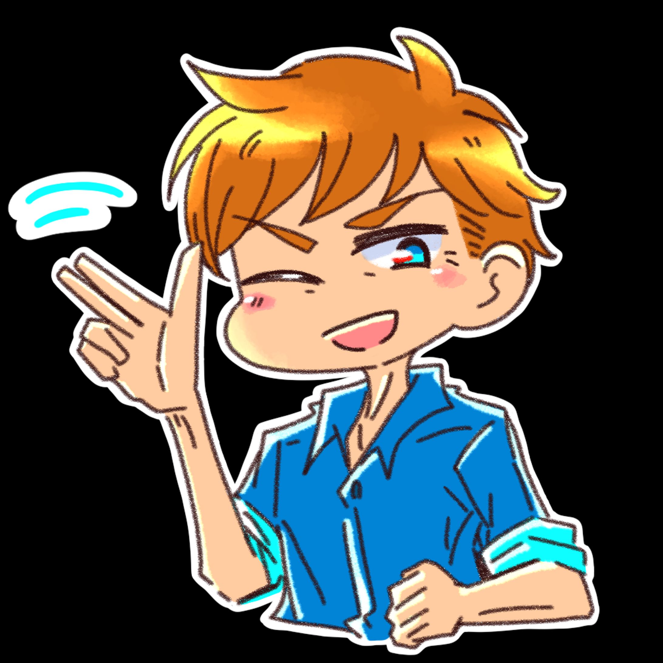 創作キャラスタンプ風⑧-1