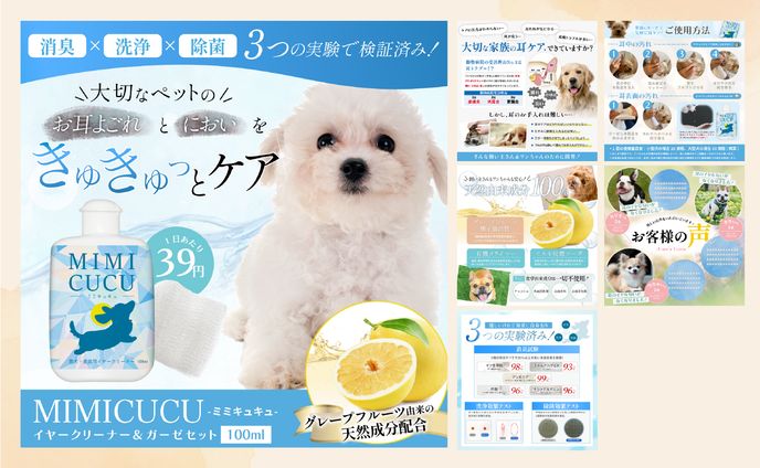 イヤークリーナー商品カタログデザイン