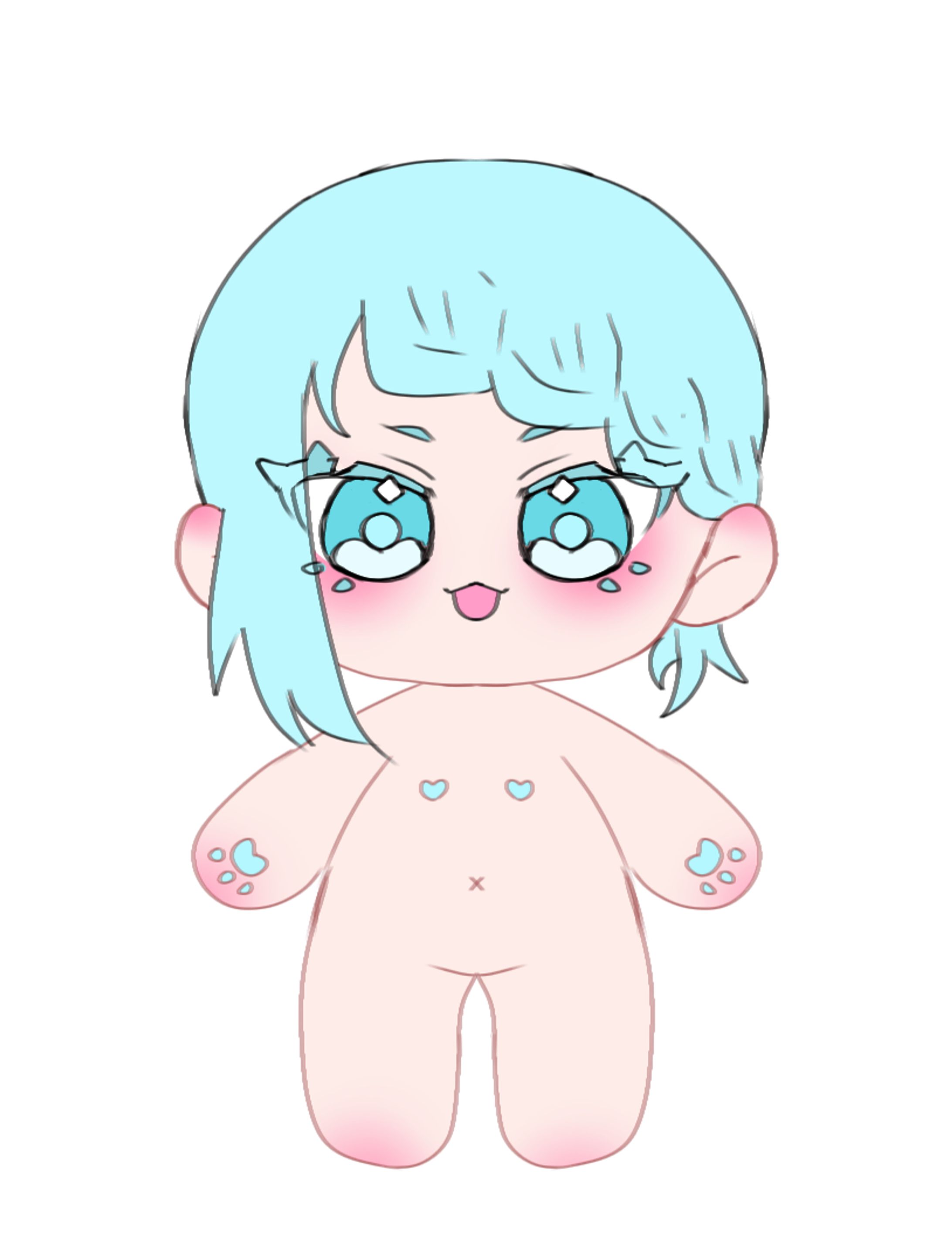 【お仕事】棉花娃娃風イラスト【創作】-1