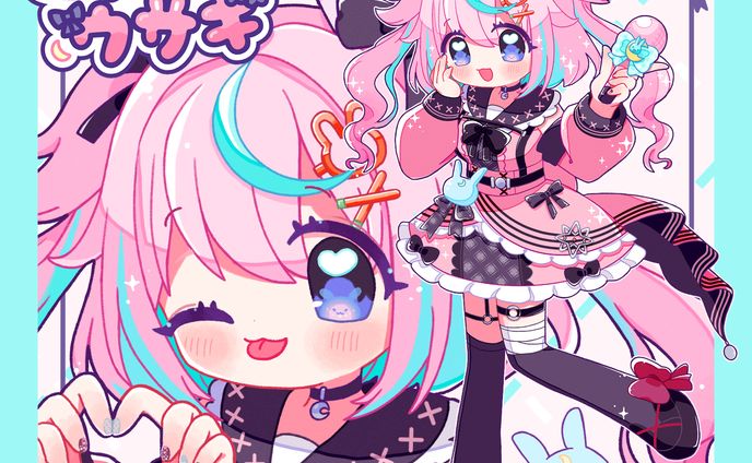 【お仕事】『ユメミルウサギ』MVイラスト