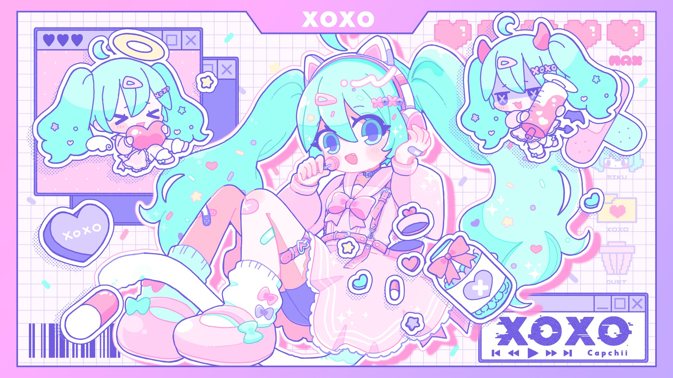【お仕事】『xoxo』 MVイラスト-1
