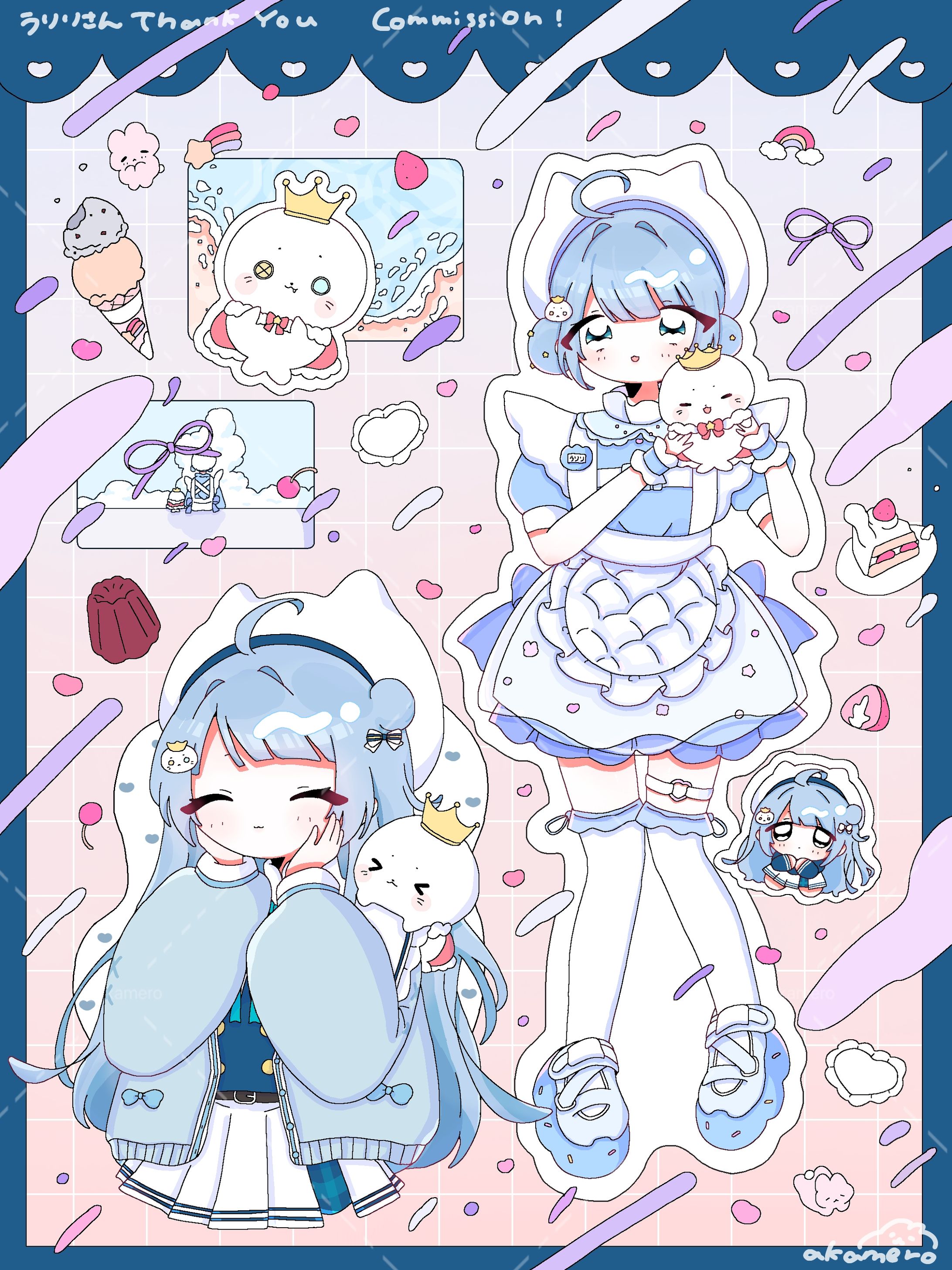 【お仕事】うりり様　配信活動イラスト-1
