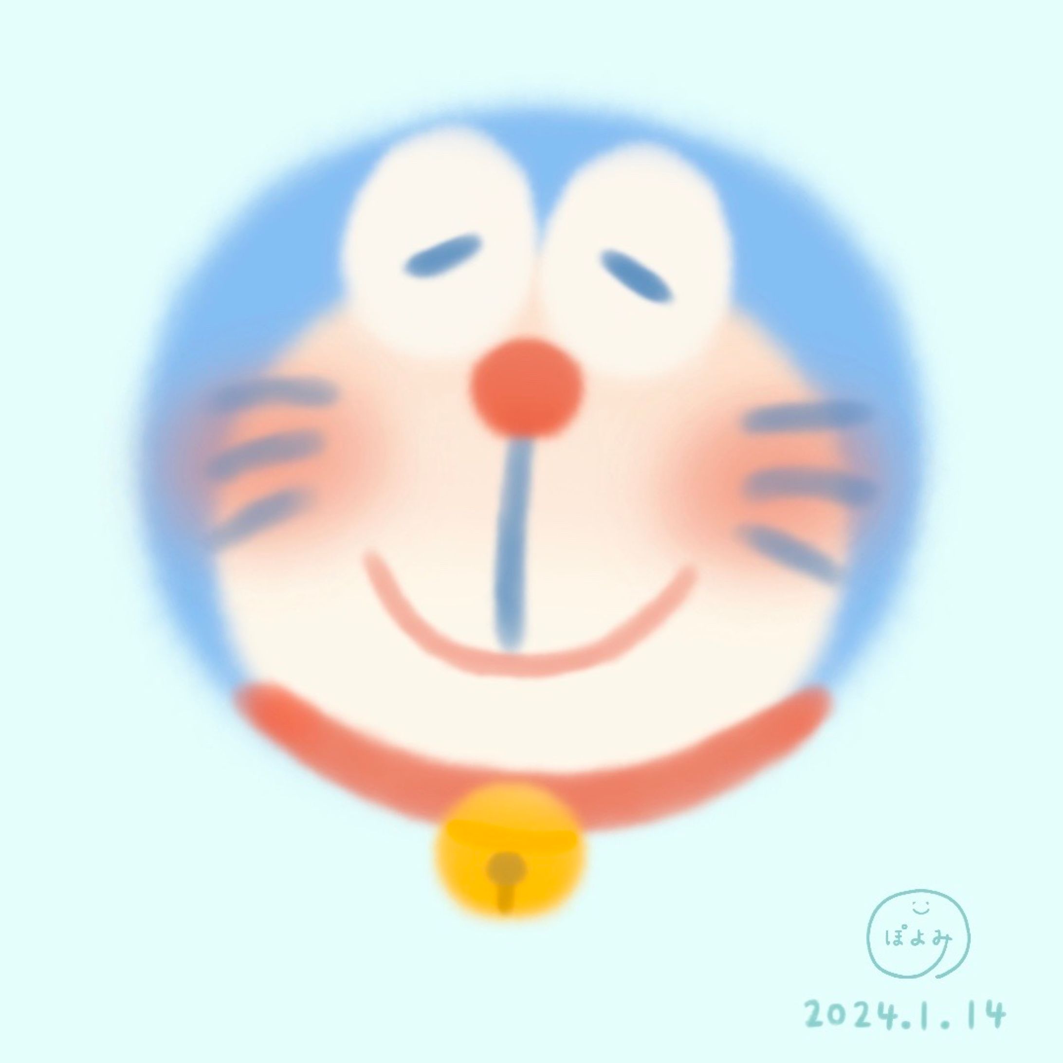 ドラえもん　イラスト💙🎨-1