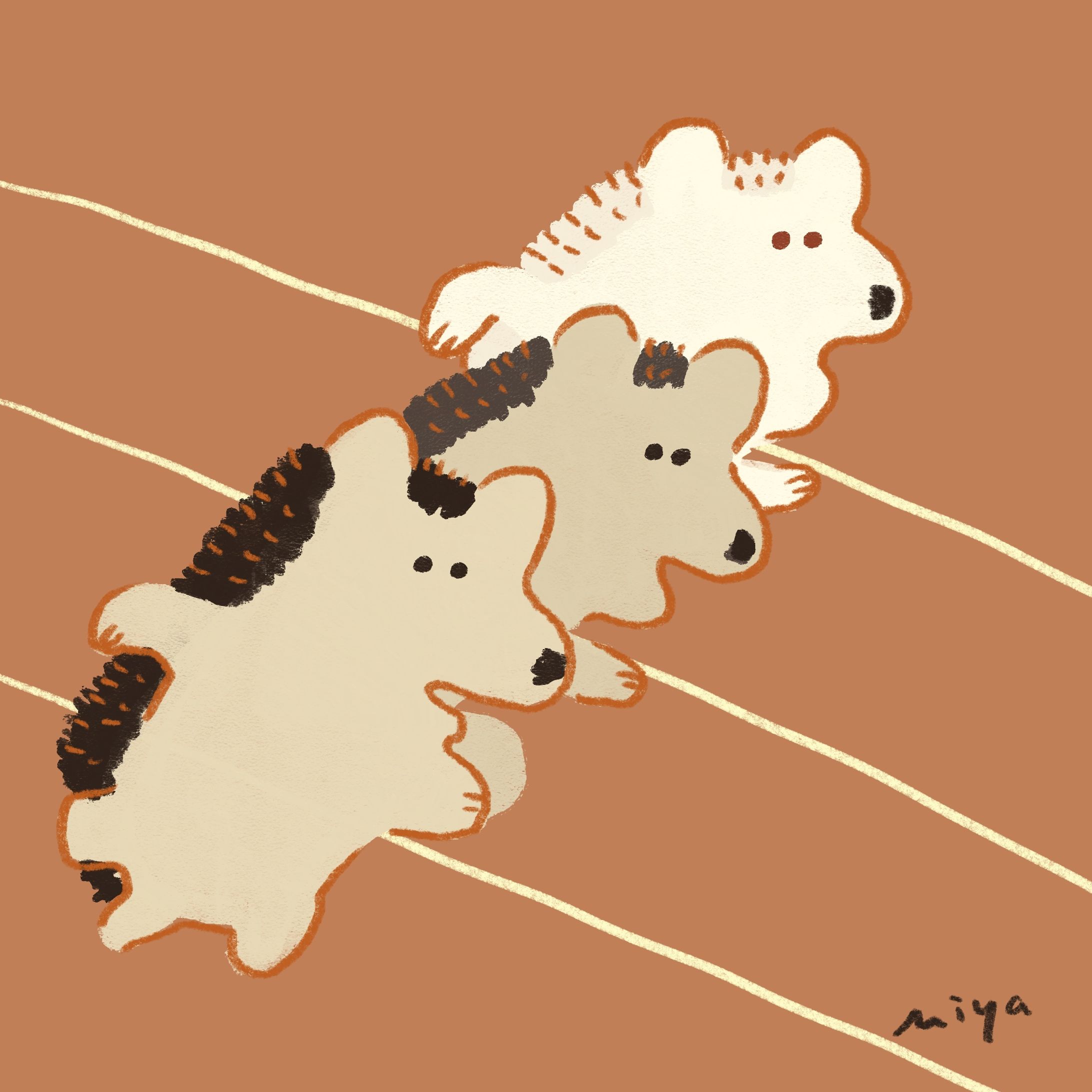 ハリネズミのイラスト【個人活動】-1