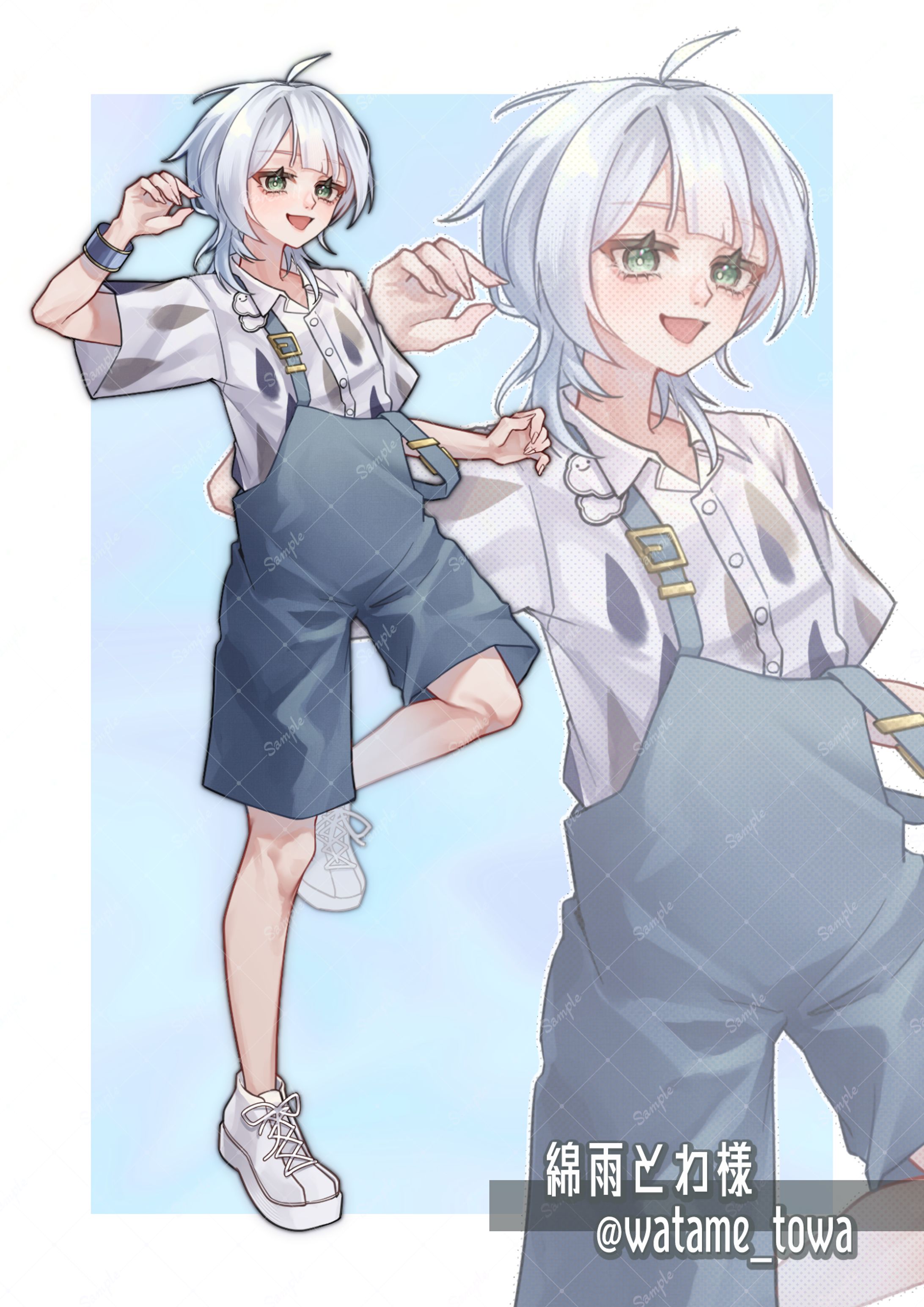 綿雨とわ様ご依頼イラスト-1
