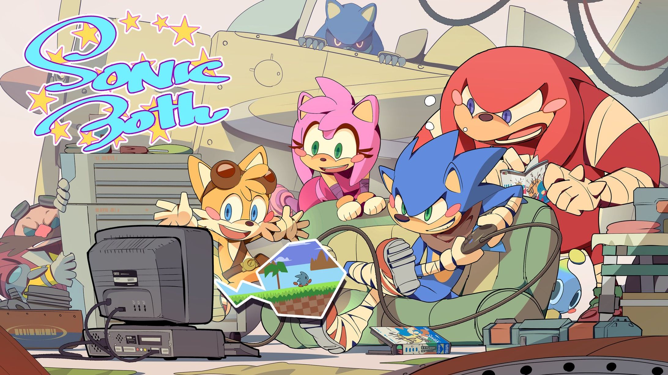 『ソニックザヘッジホッグ 』 ３０周年お祝いイラスト-1