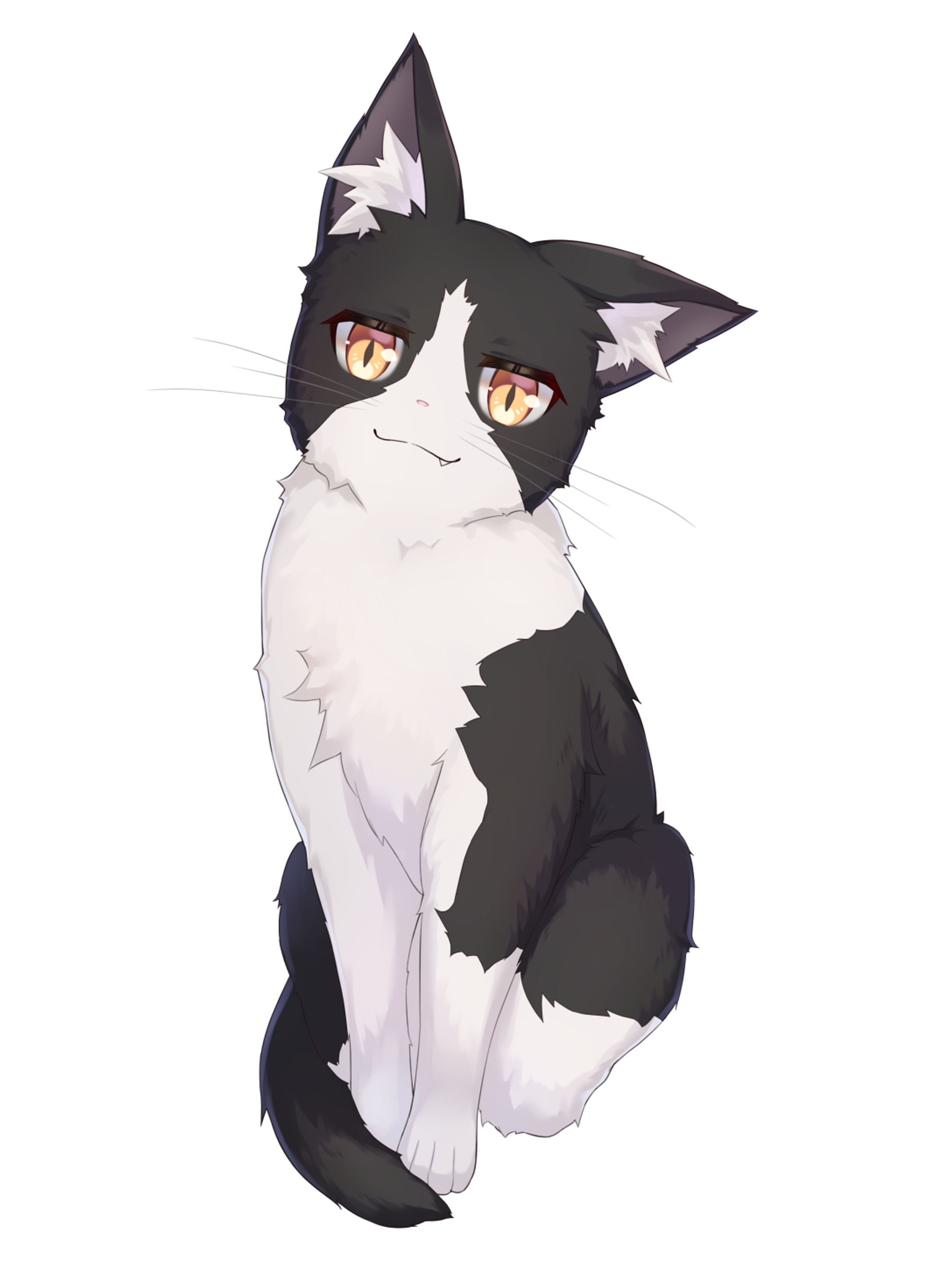 【Vtuber立ち絵】すとれいにゃんこVer.猫（通常、猫又）　＋三面図、歌みた絵・差分、素材-1