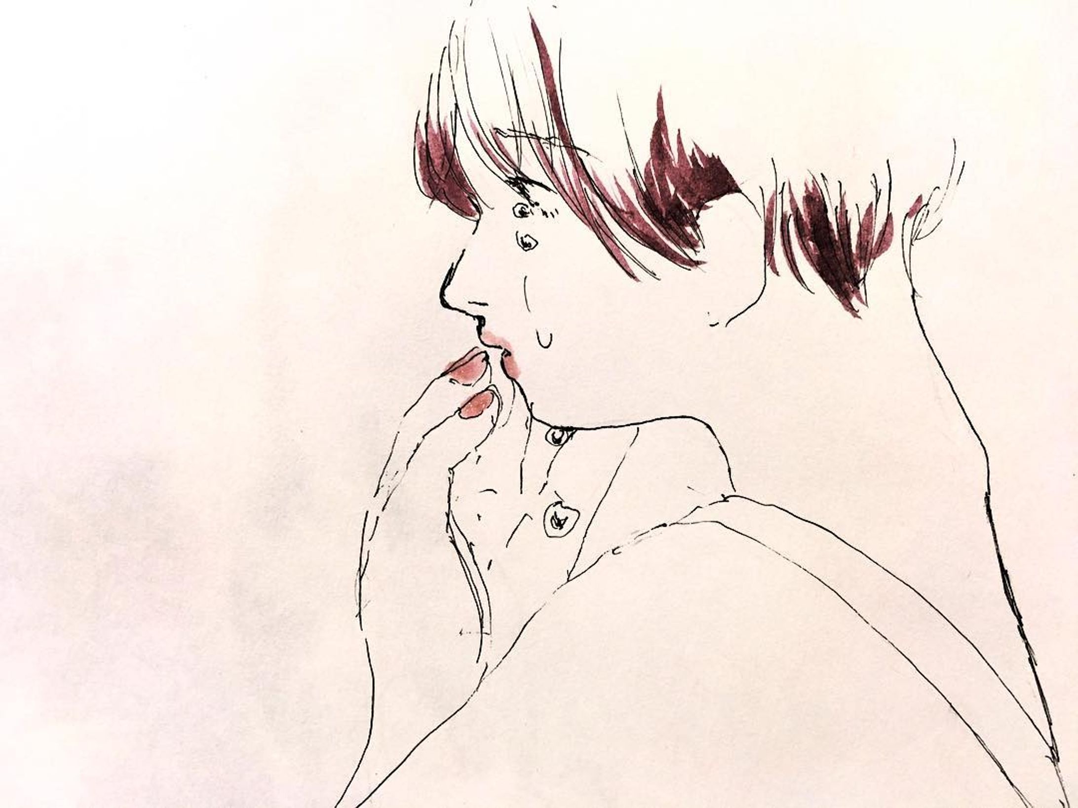 啼豕。  #アナログイラスト #イラストレーション-1