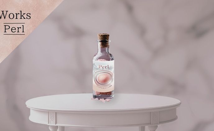 ラベル：ピンク岩塩パール