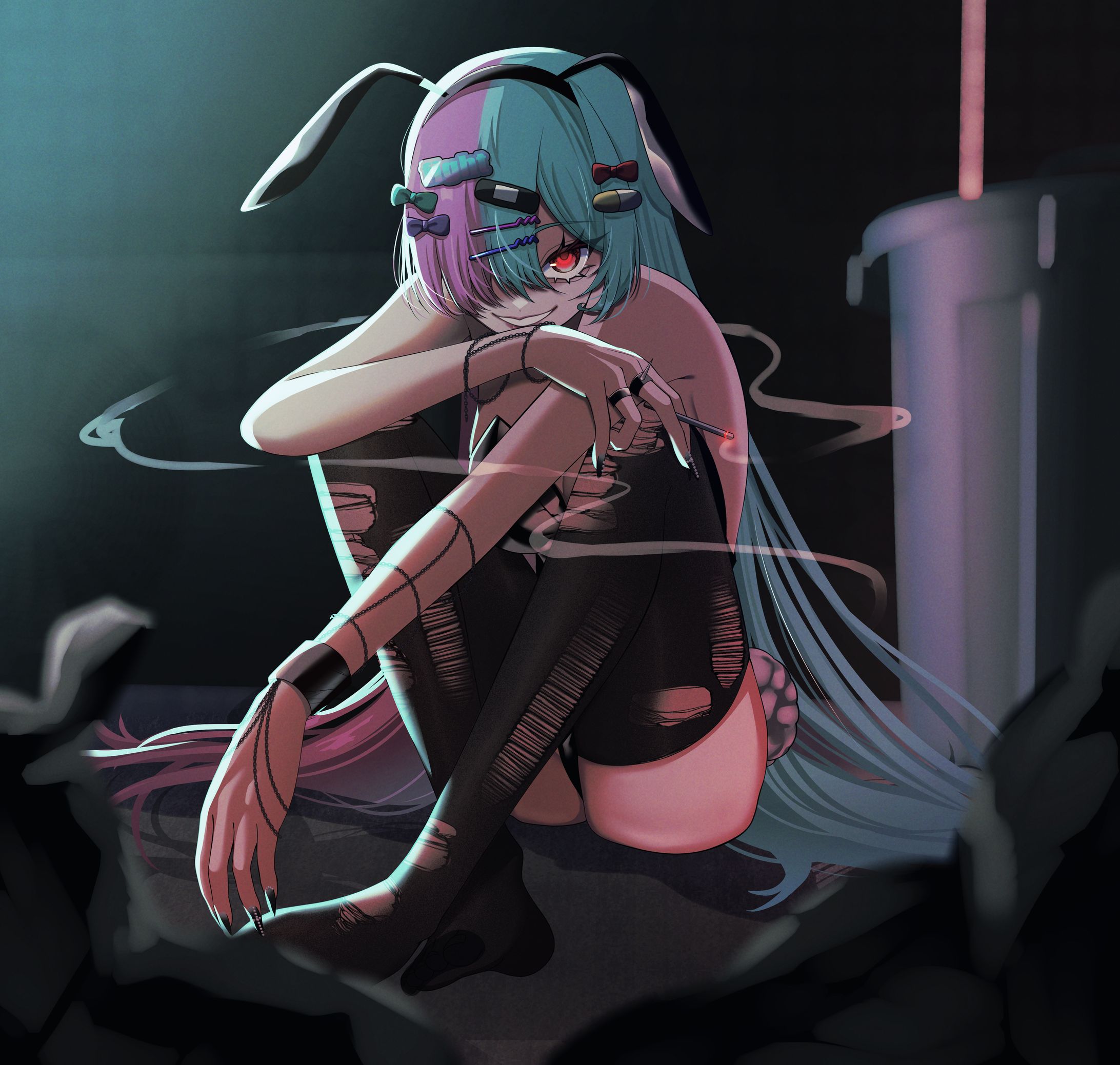 【Skeb】治安悪めバニーちゃん-1