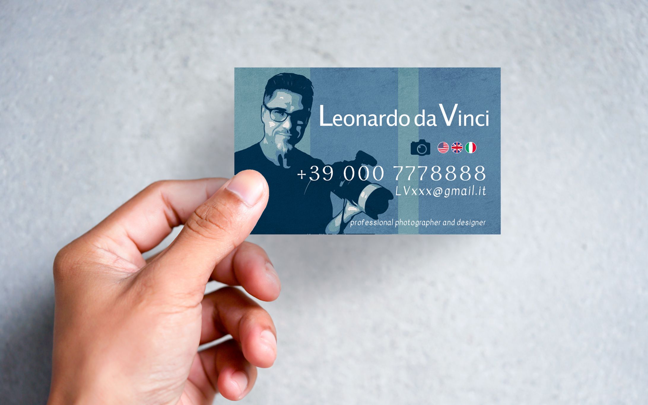 business card：Italian photographer-1