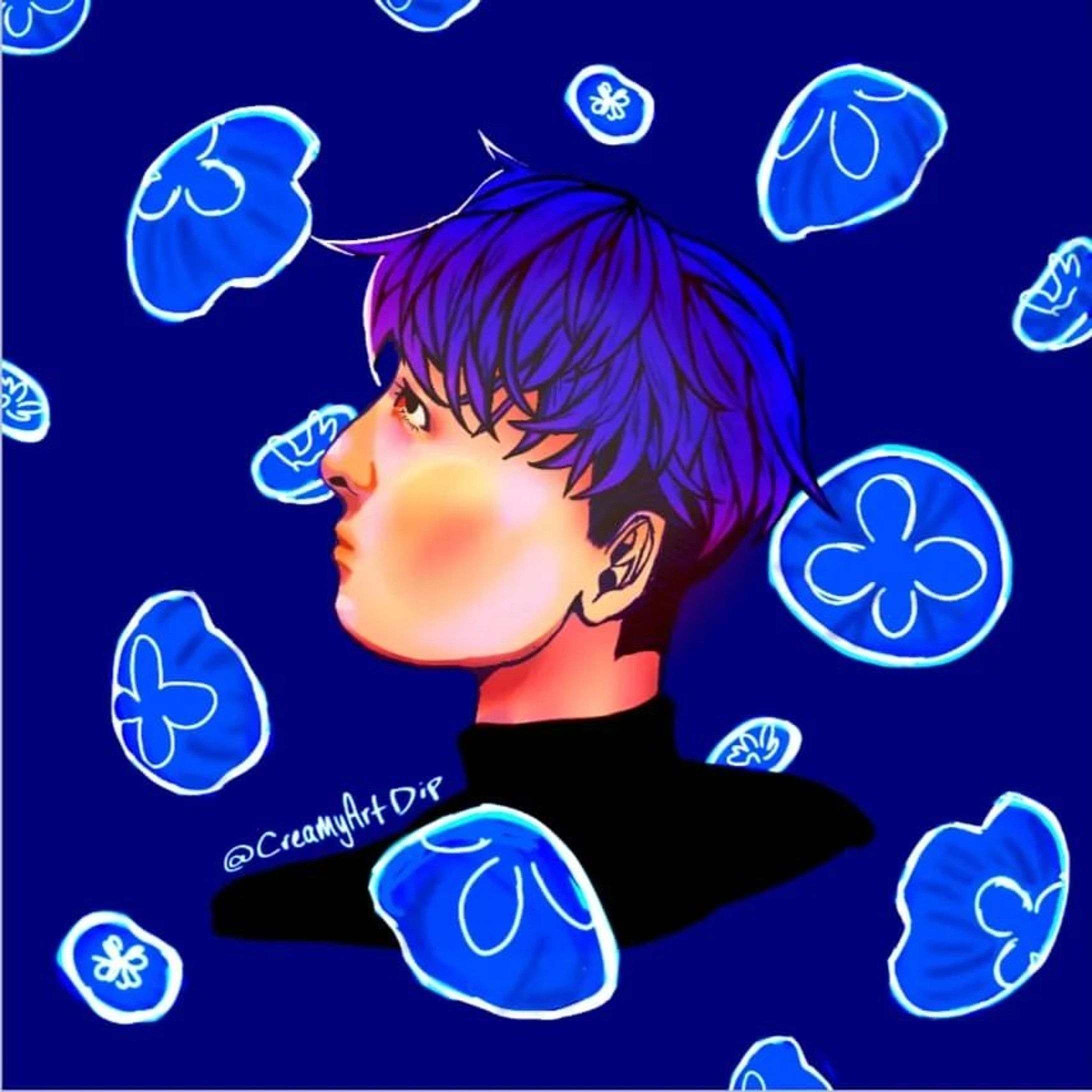 Jellyfish ✨✨
.
.
.
.
.
#jellyfish #moon #digitalart #digital #artistsoninstagram #digitalpainting #digitalillustration #commissionsopen #digitaldrawing #digitalartist #art #artist-1