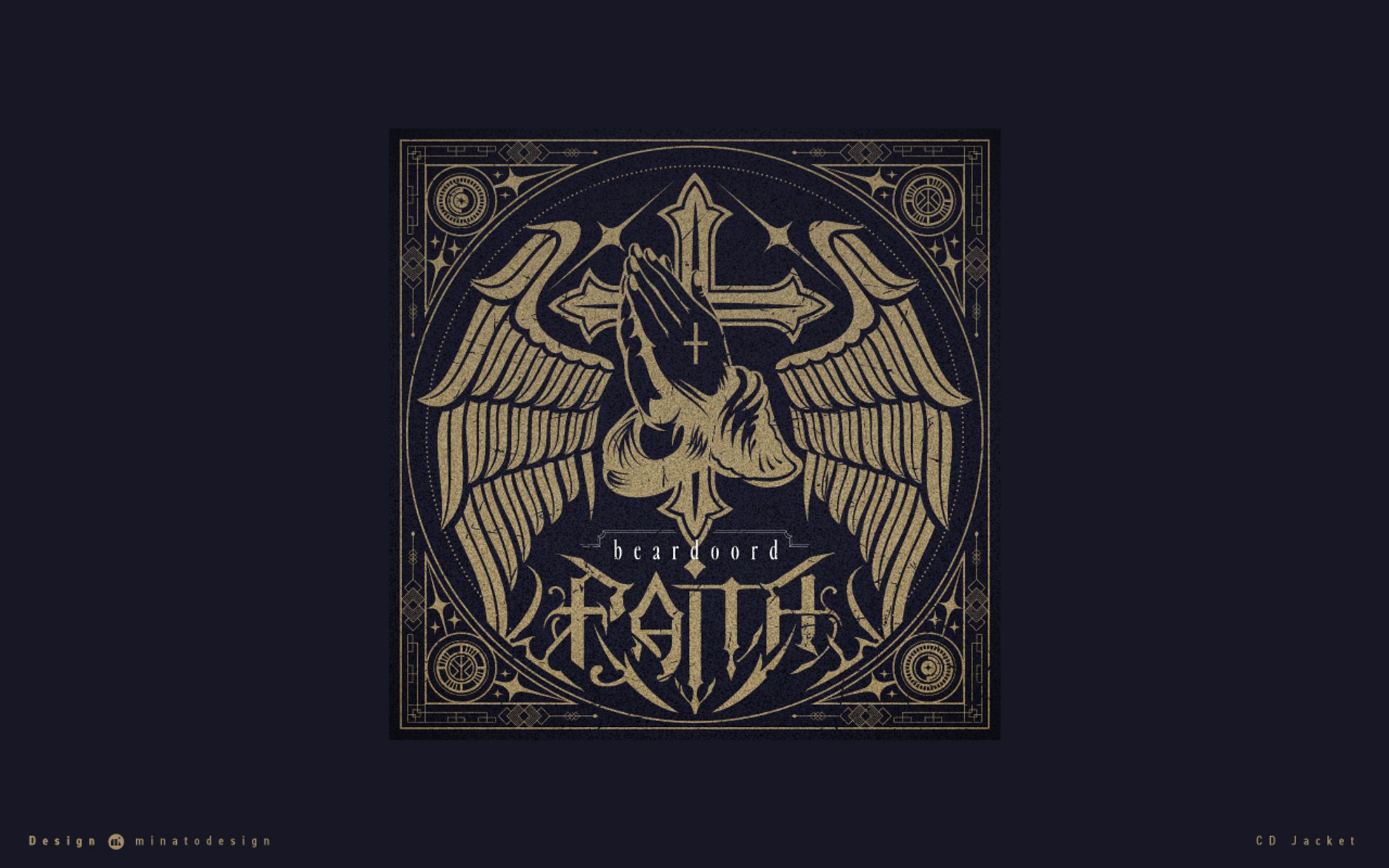 ベアードアード様のミニアルバム『 FAITH 』のロゴ+CDジャケット-1