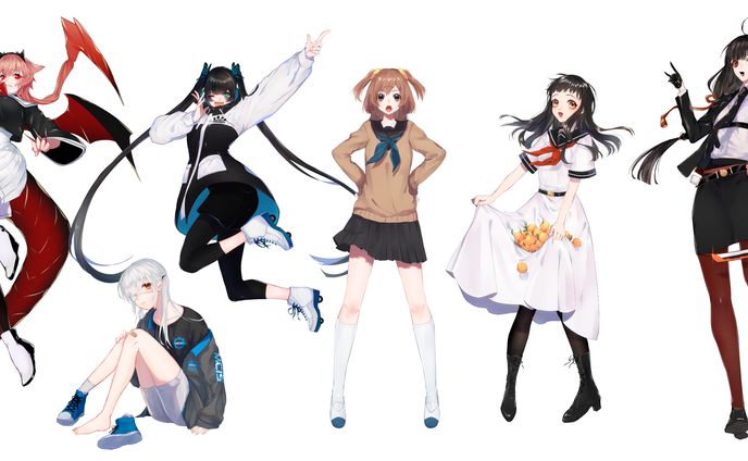 全身イラスト(女の子)