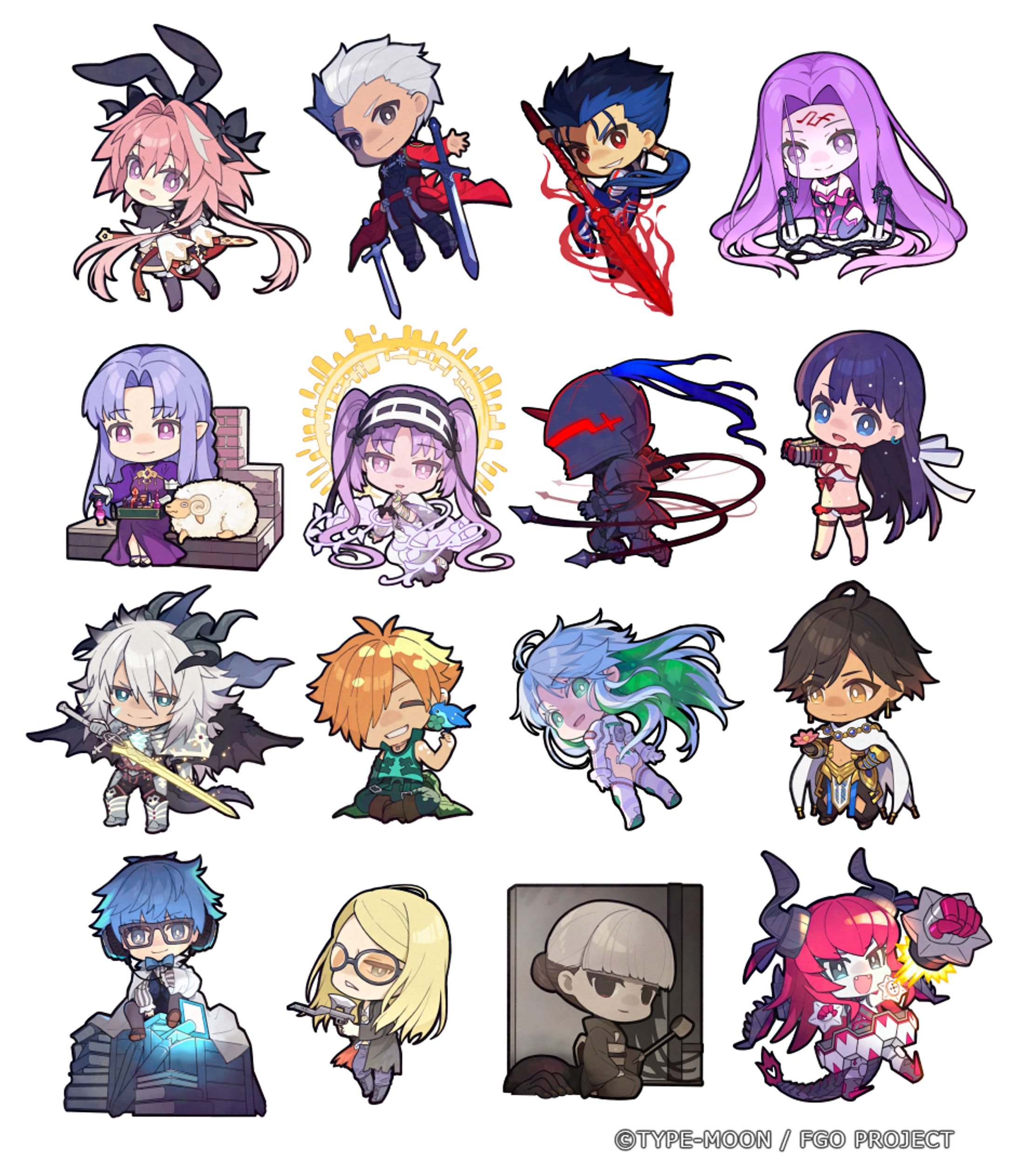「Fate/Grand Order Servant Art Chronicle -最終再臨展-」ミニキャライラスト-1