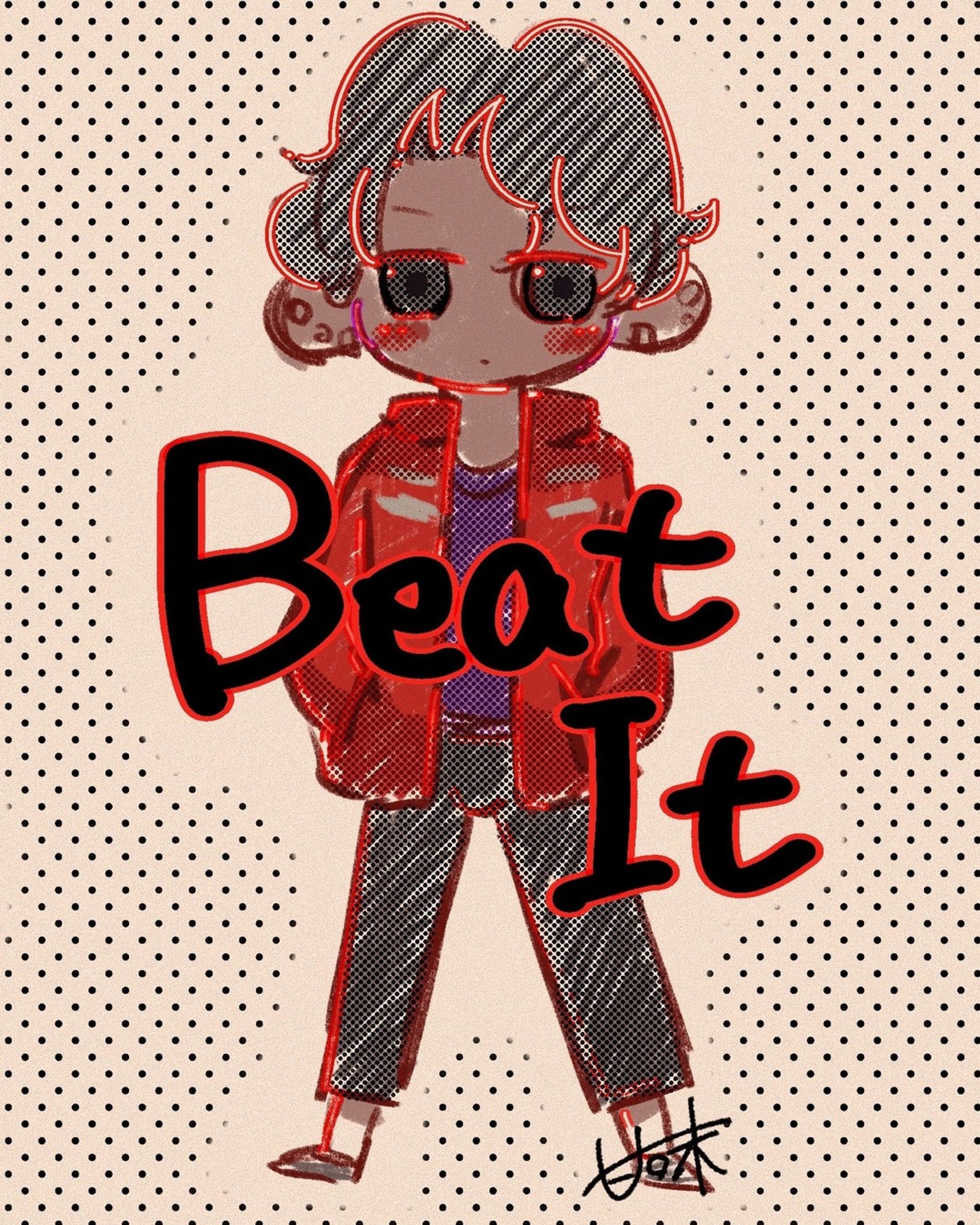 Beat It.
i like the outfit too much💓
#illustration #イラスト #MJ #fanart-1