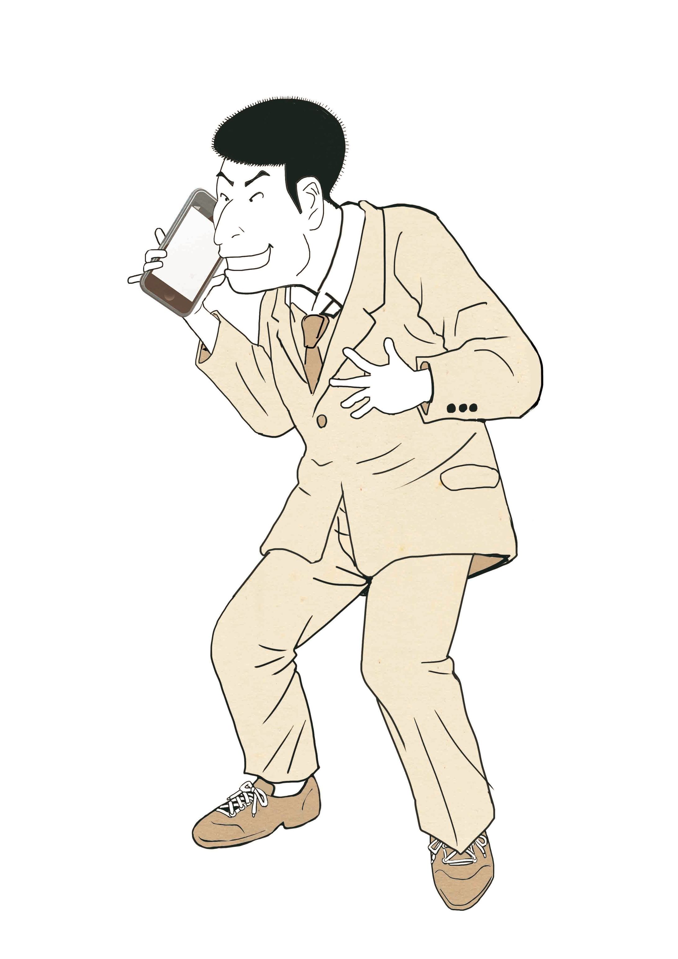 浮世絵風ビジネスマン-1