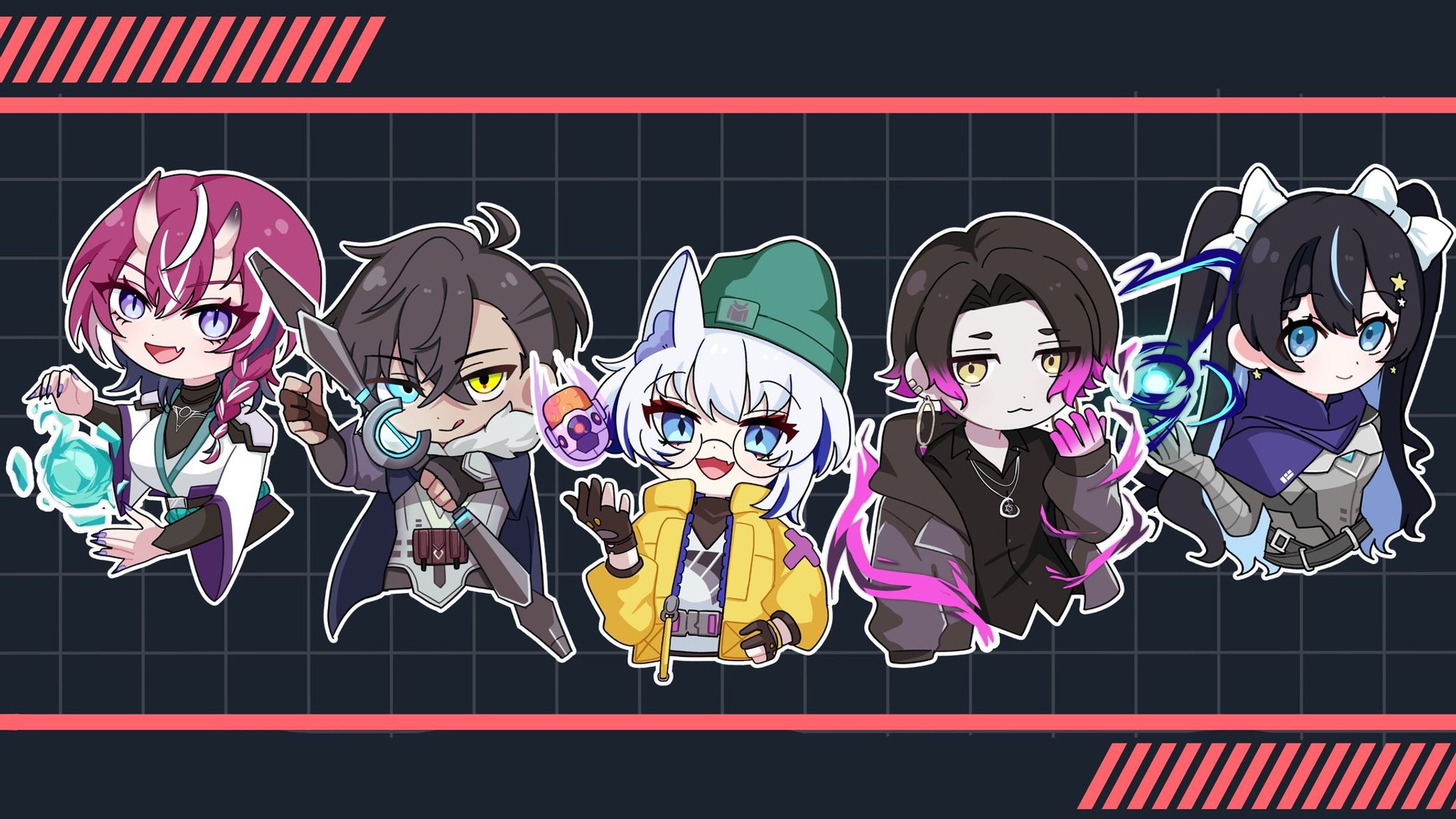 【イベント】VALORANTイベント優勝チームイラスト-1