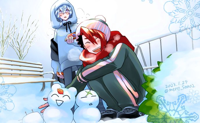 雪遊び