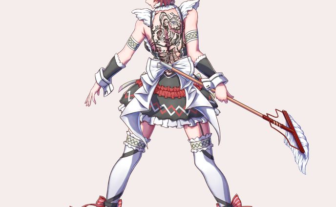 【サイレン清掃会社】キャラクター立ち絵イラスト（戦闘差分） を描かせていただきました。