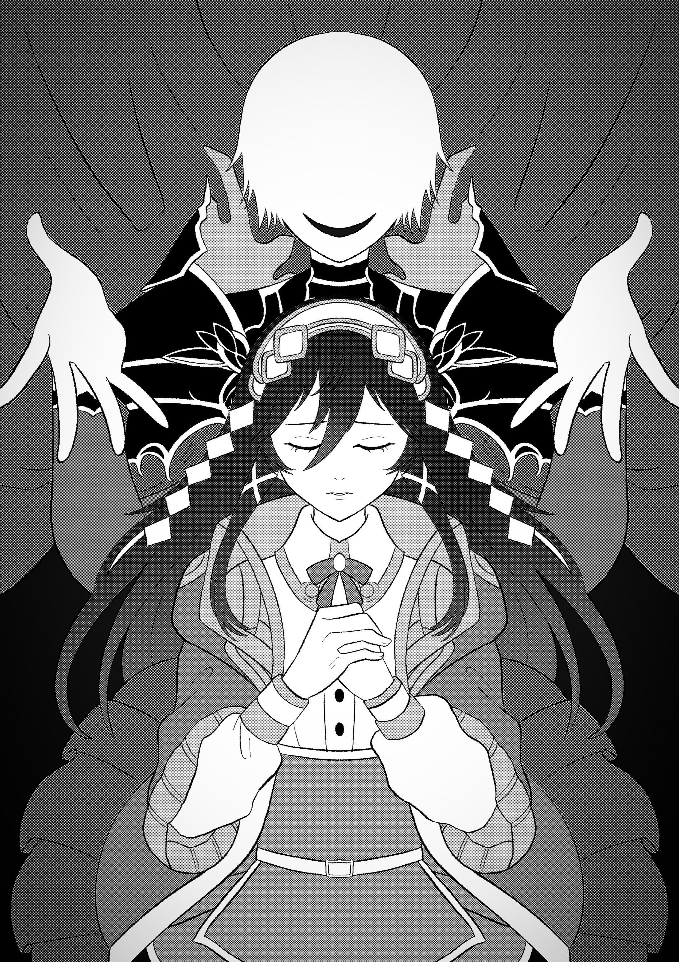 白黒イラスト-1