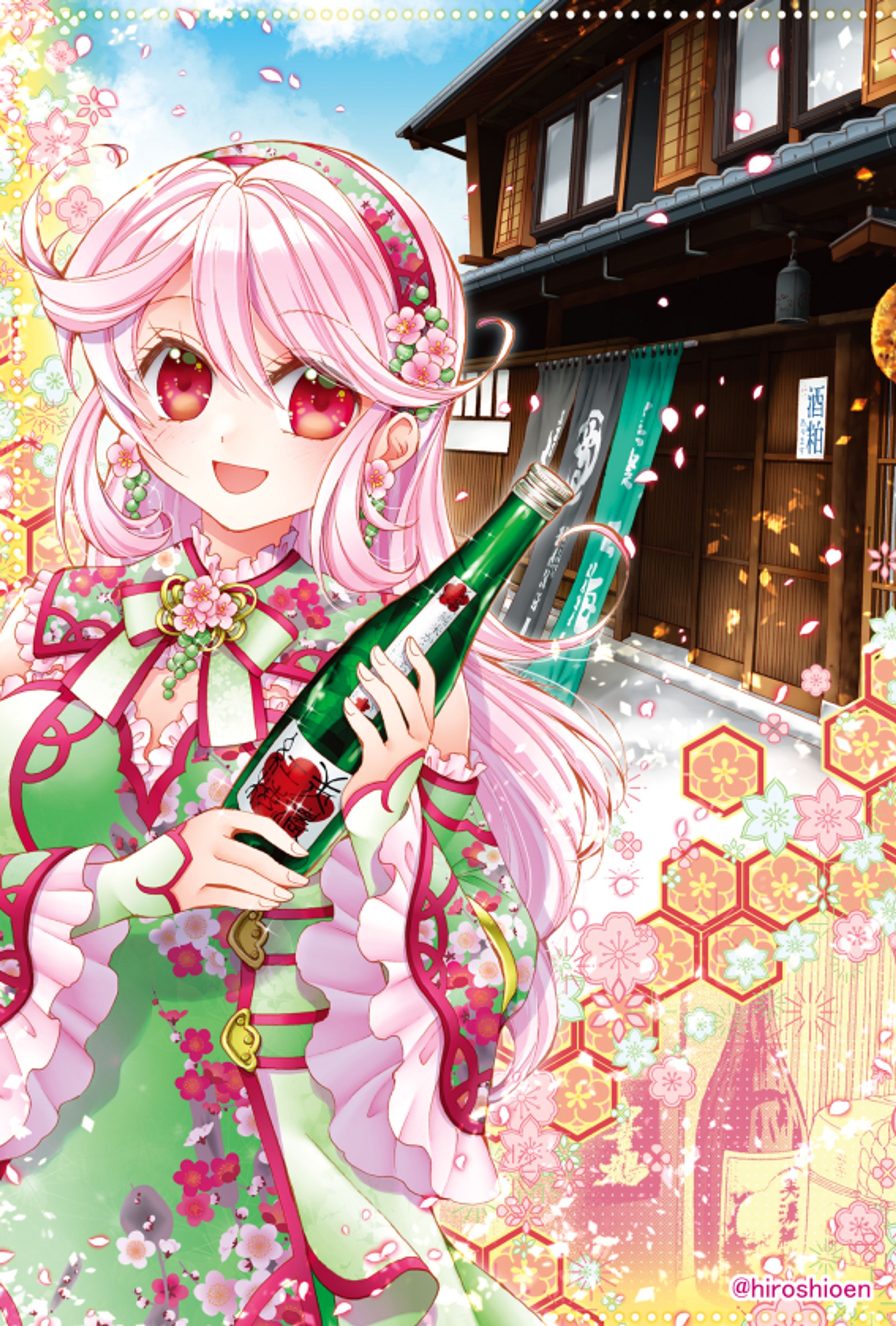 6/1〜17岐阜の日本酒イラスト展-1