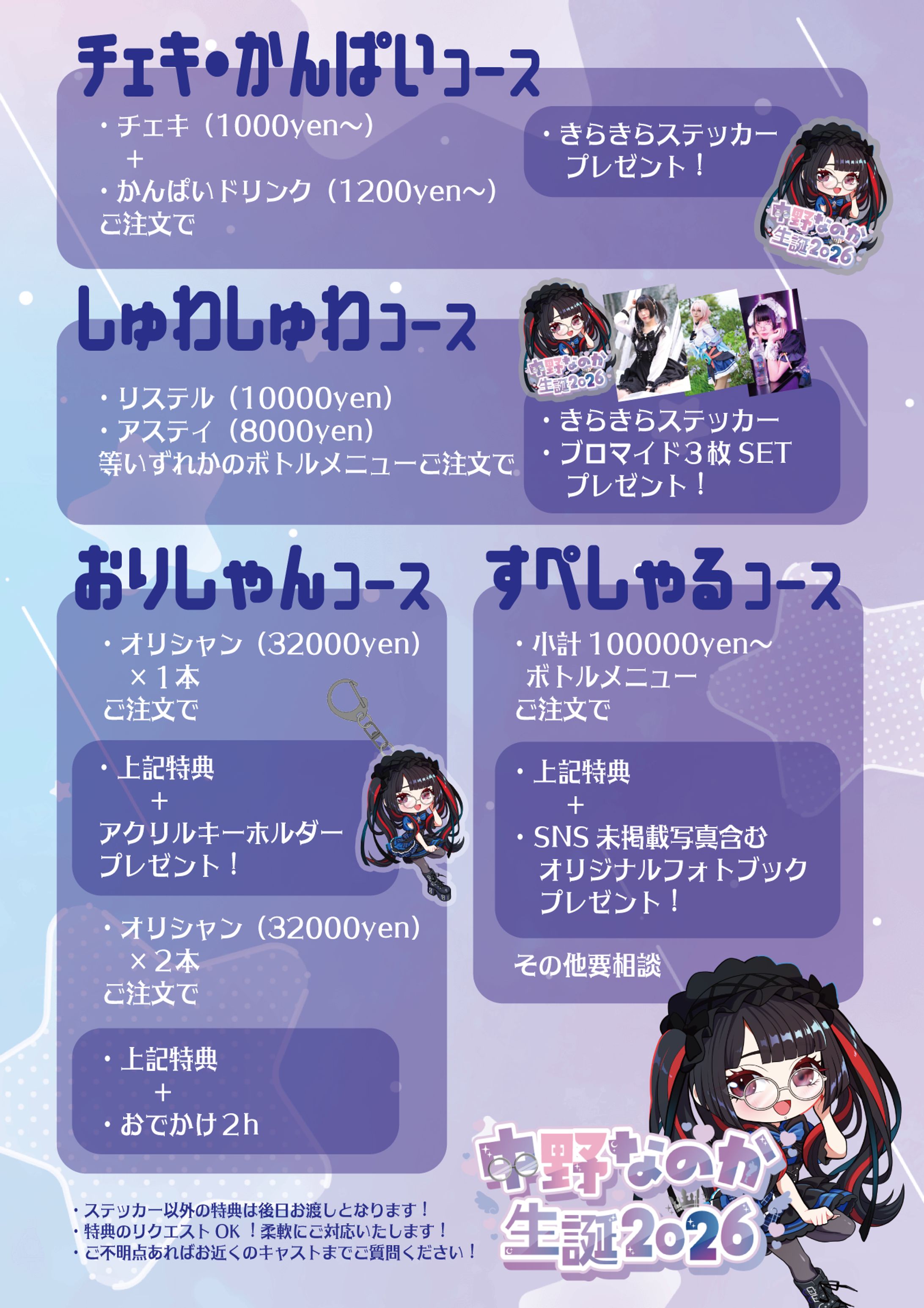 【メニュー表】中野なのか生誕メニュー-1