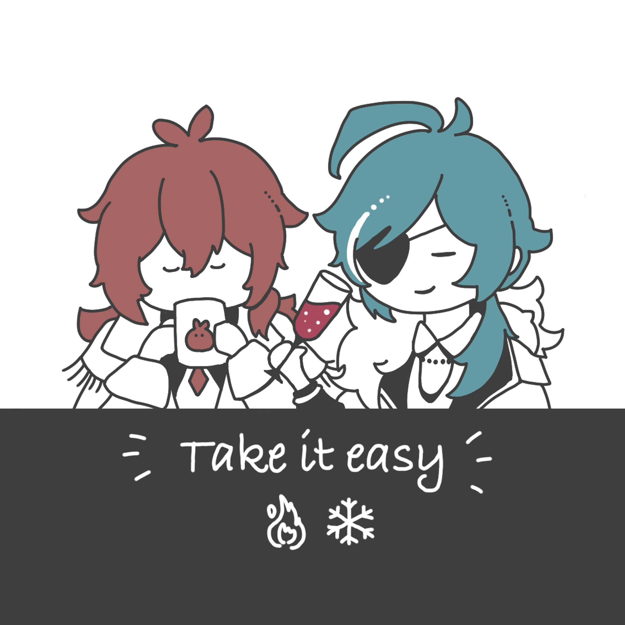 コルクコースター用イラスト：原神ファンアート-1