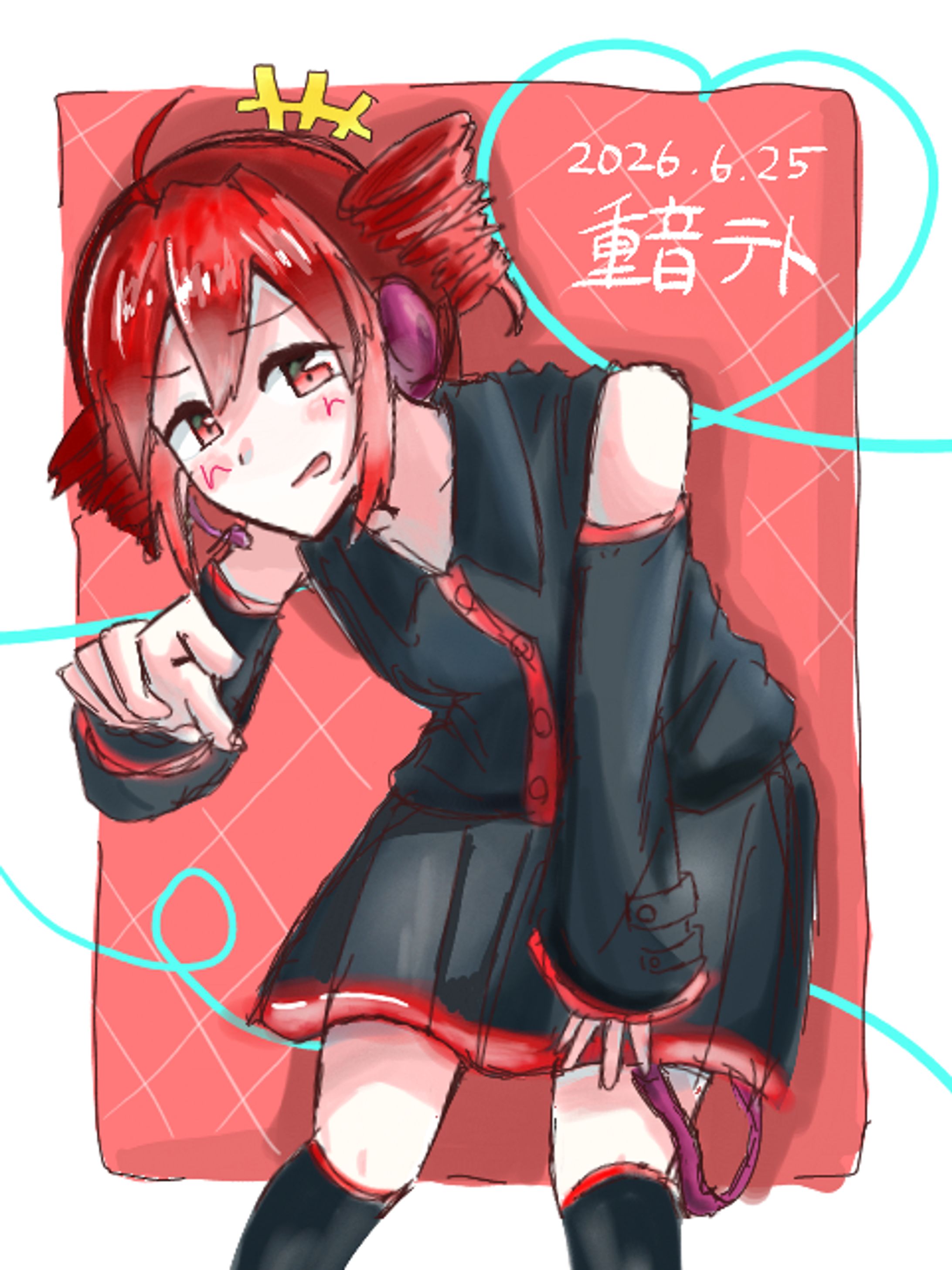 重音テトちゃん色塗り#重音テト-1