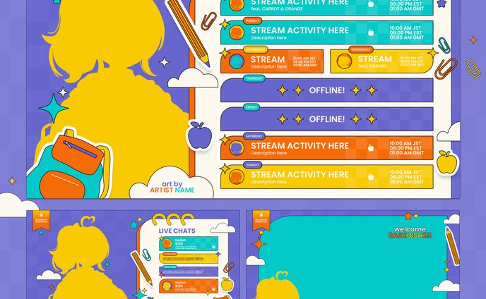 SCHOOL THEME STREAM ASSETS