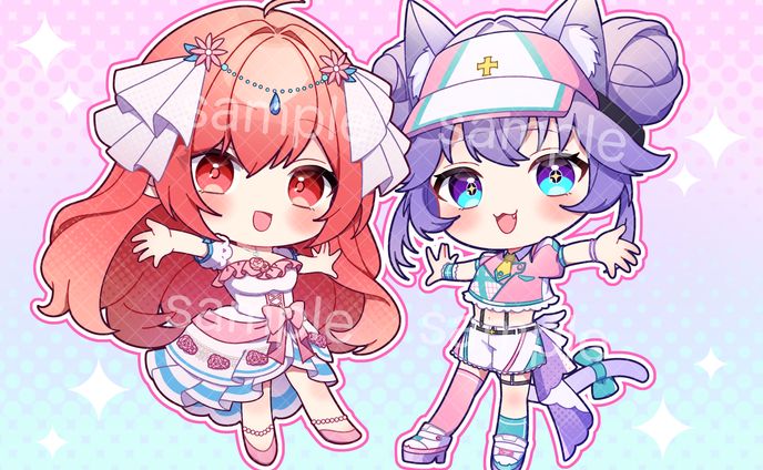 個人Vtuber様ご依頼ミニキャラ