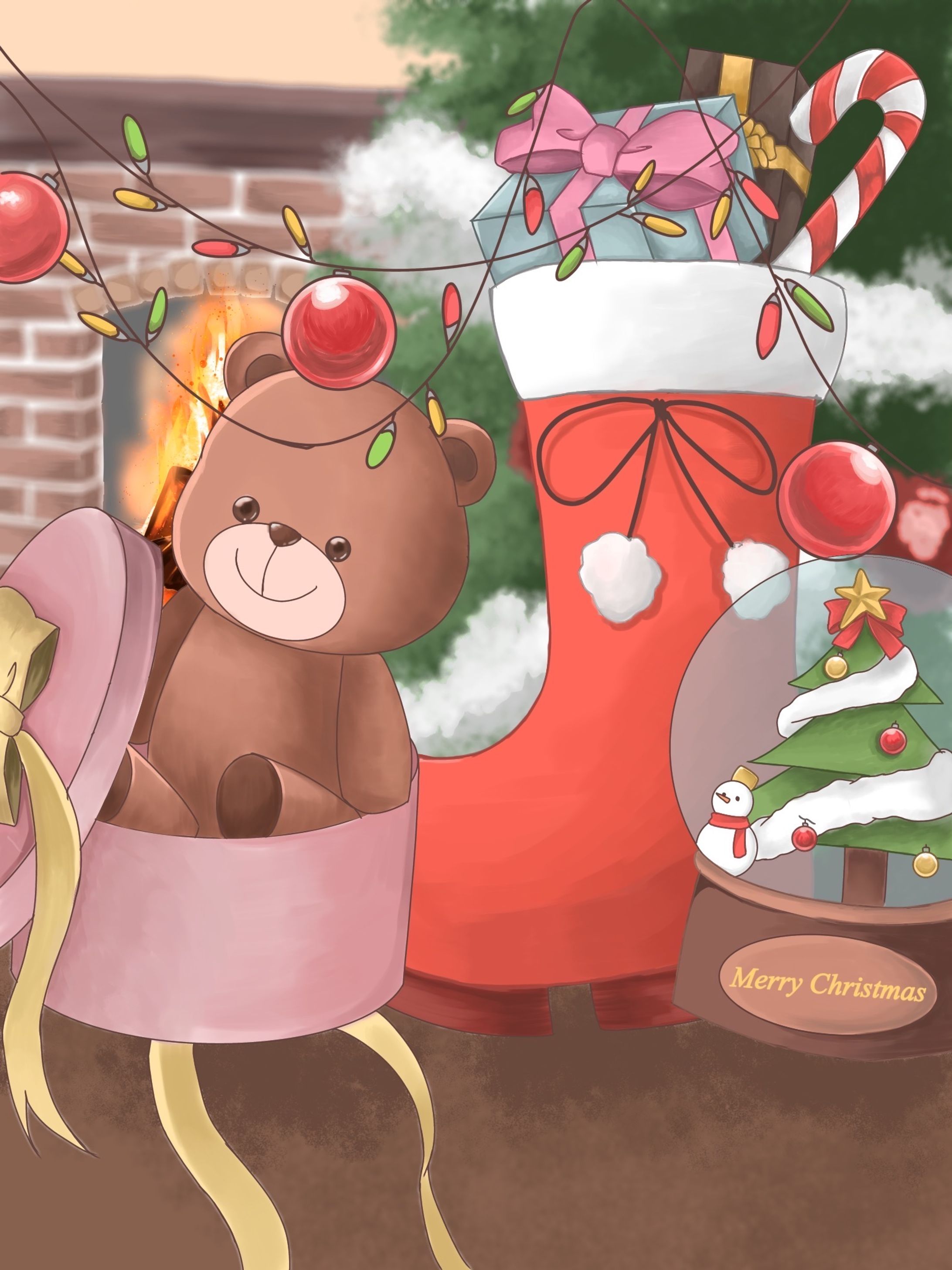 カラーイラスト　メリークリスマス-1