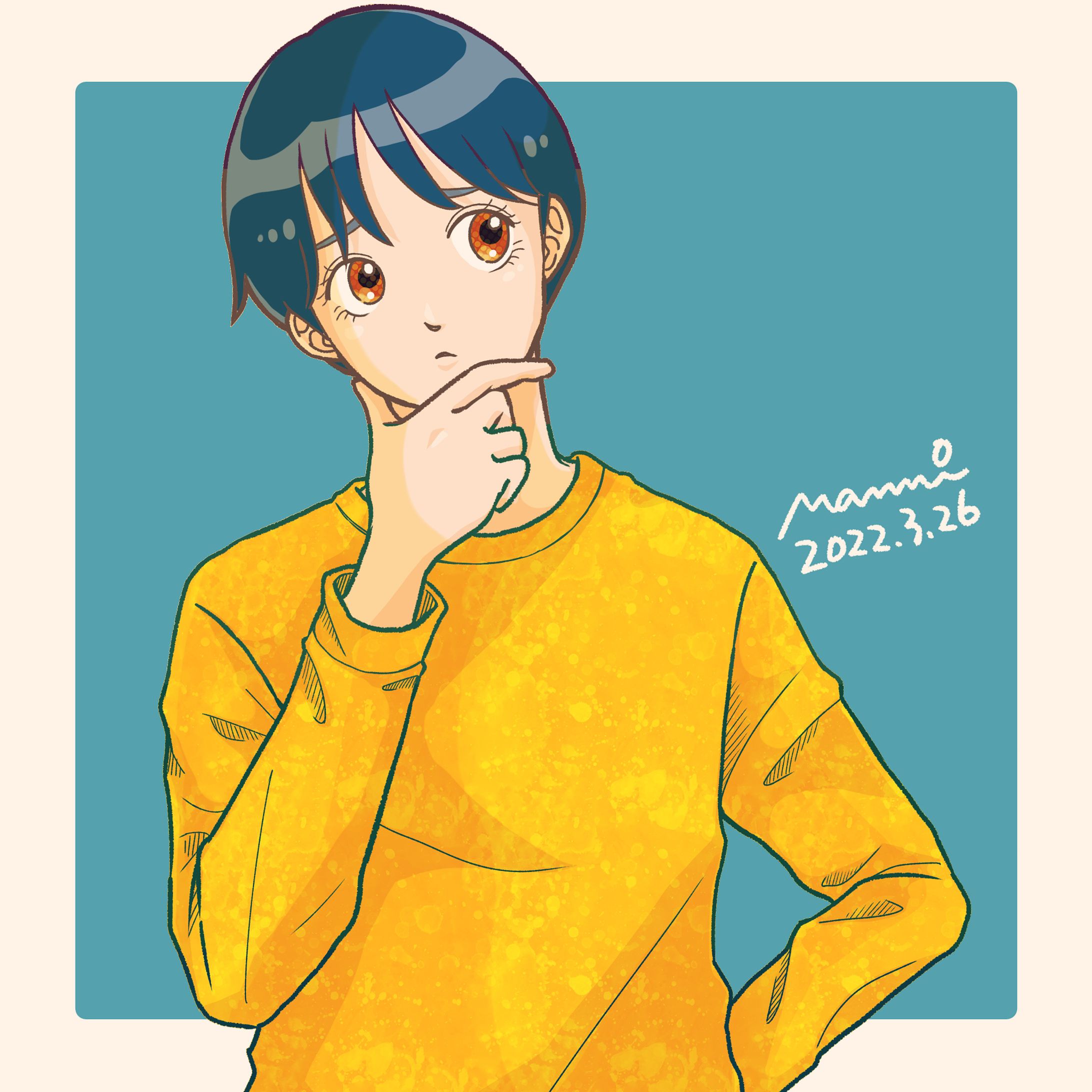 女性イラスト④-1