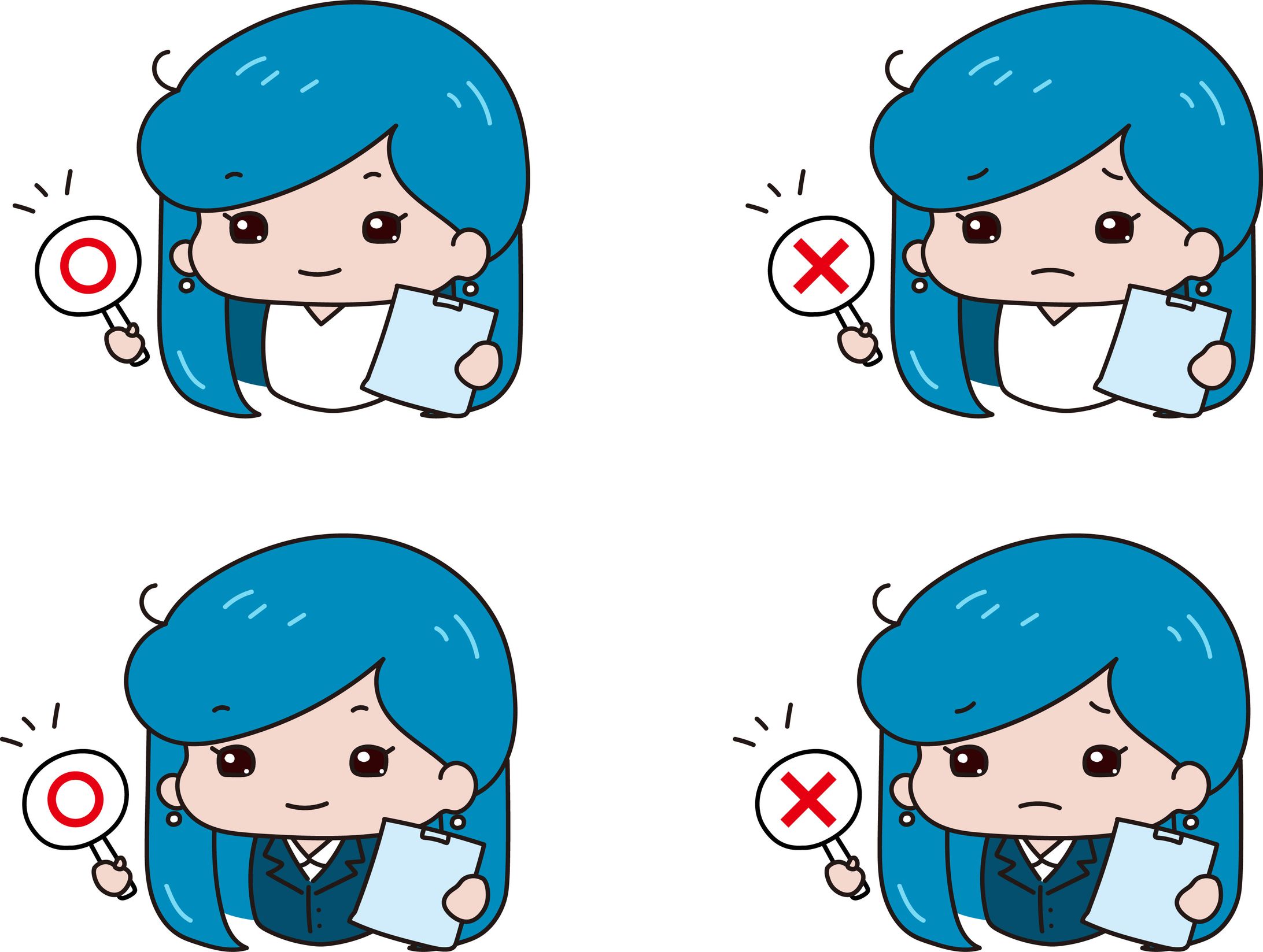 女性イラスト挿絵２-1