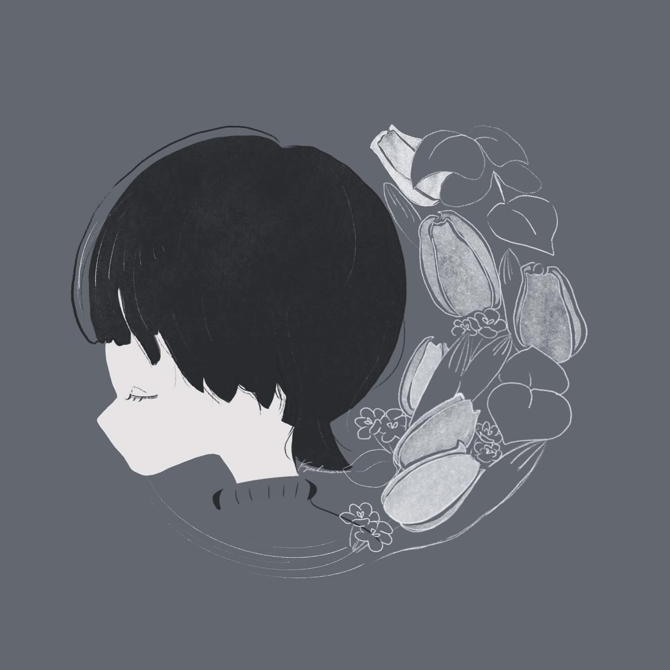 白いチューリップ"White Tulip"-1