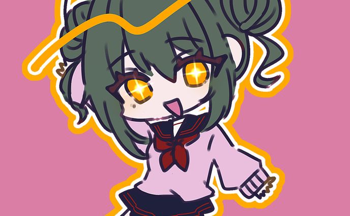 ②【等身絵柄2】、ミニキャラ