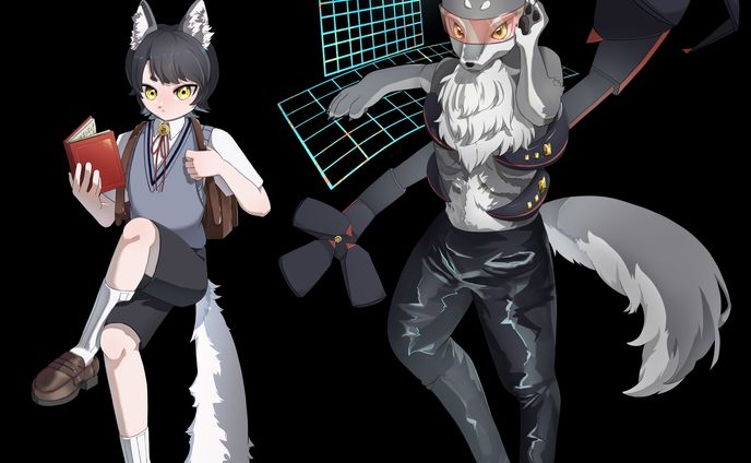 ゲームキャラ風立ち絵02