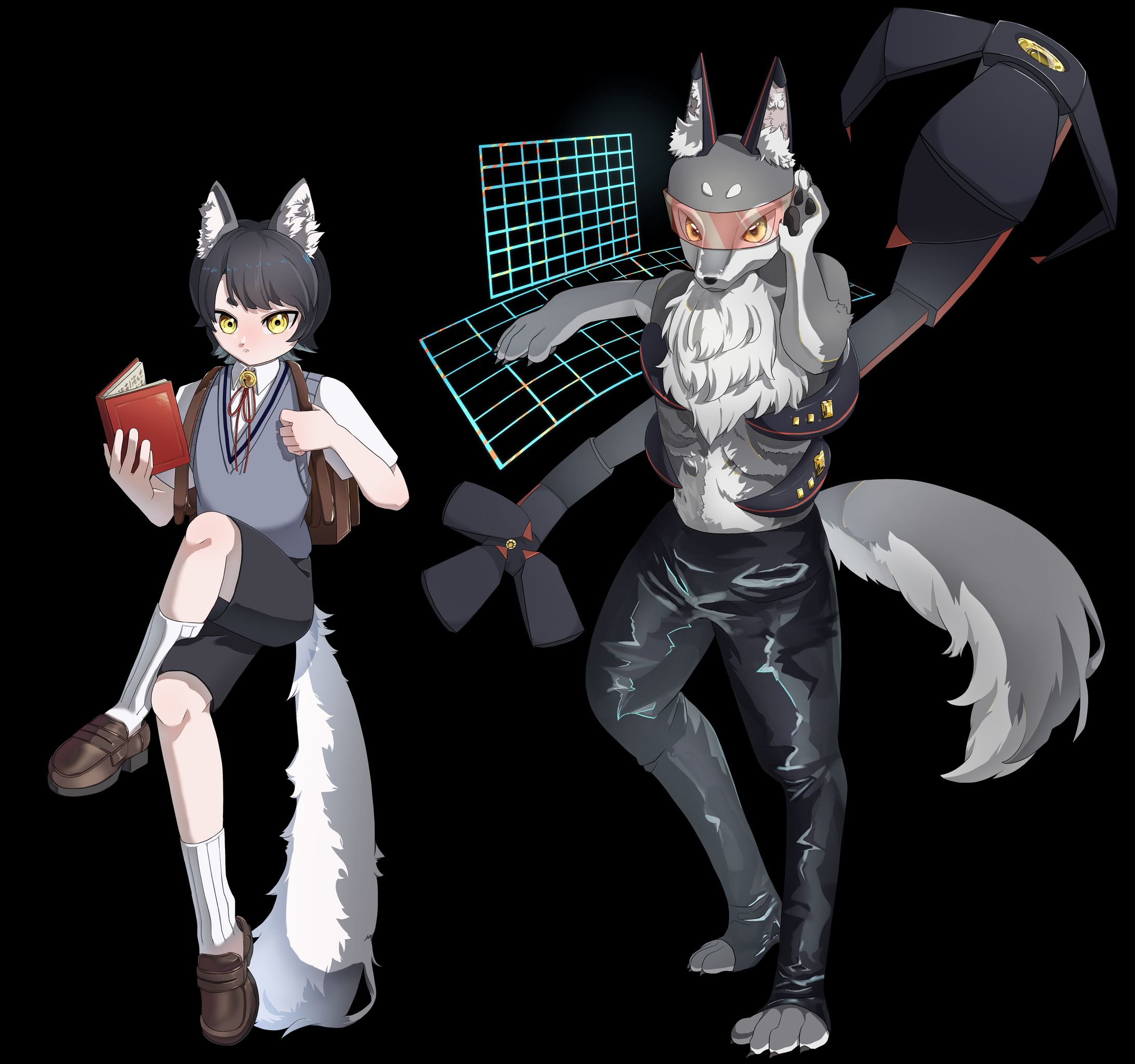 ゲームキャラ風立ち絵02-1