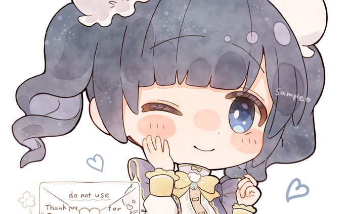 等身イラスト、デフォルメ