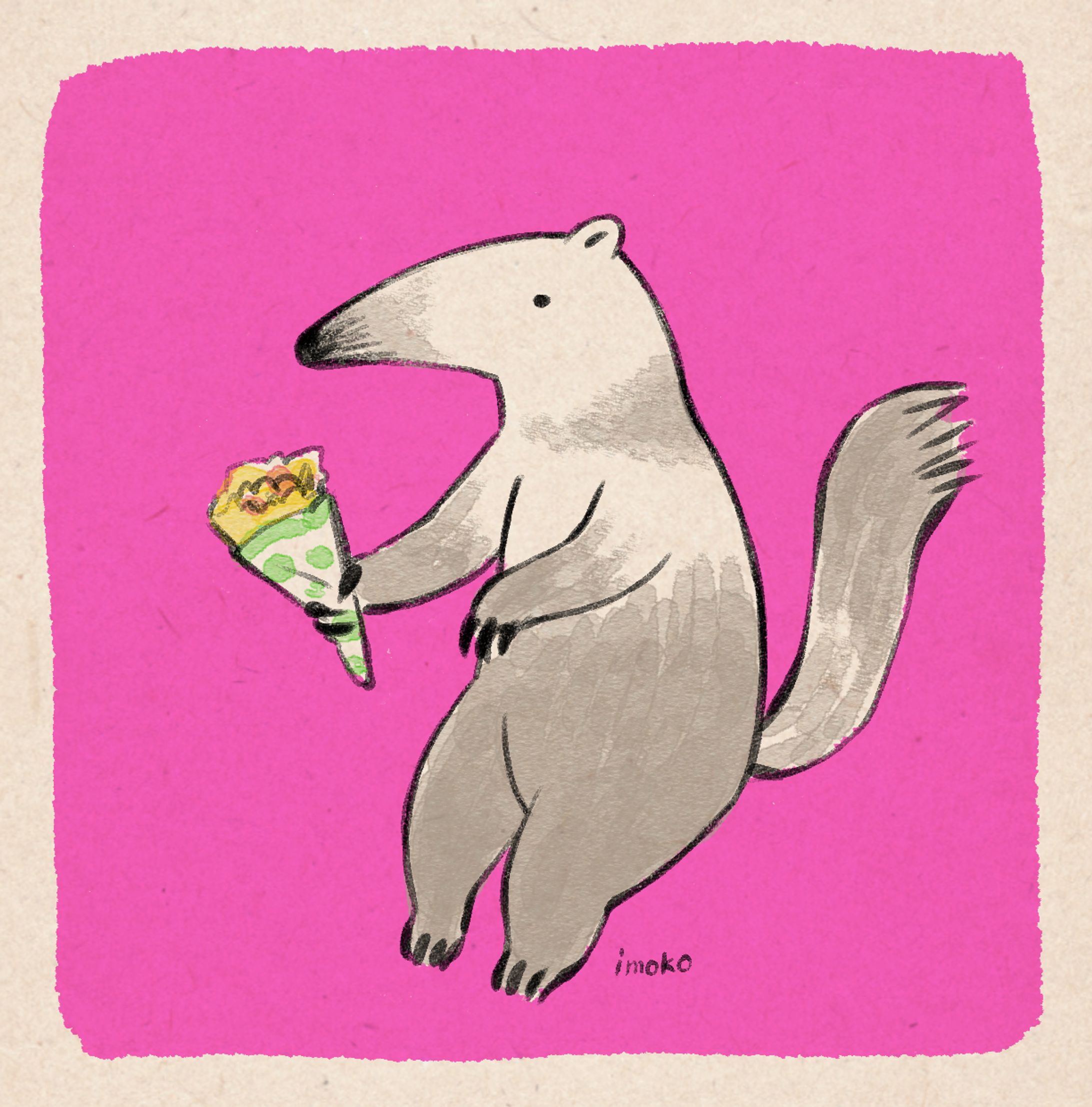 アリクイのイラスト-1