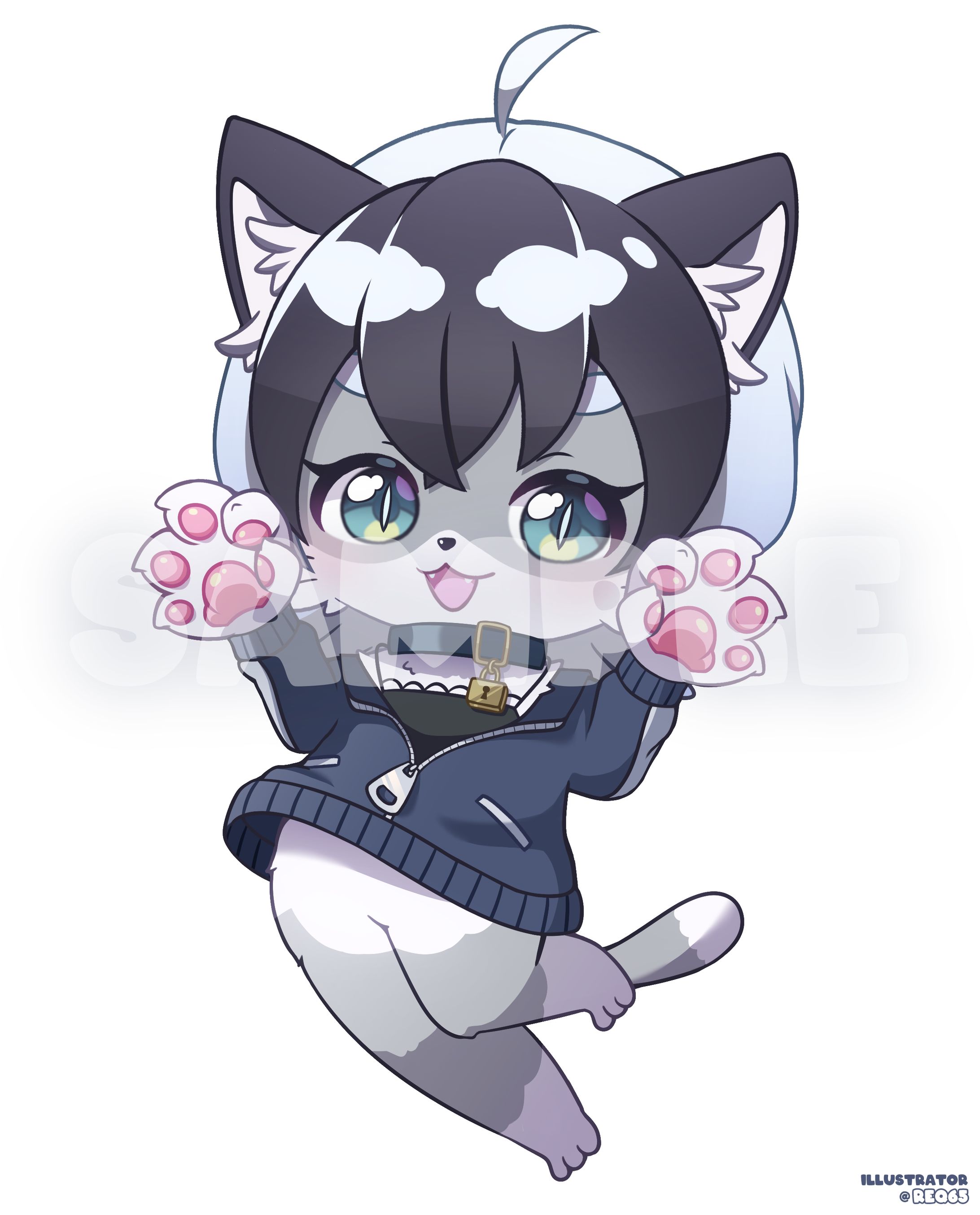 デフォルメイラスト　まにょちる 様-1