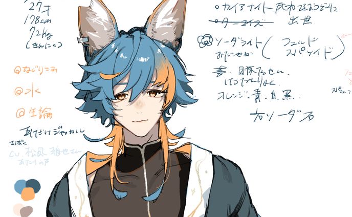 一次創作のラフ