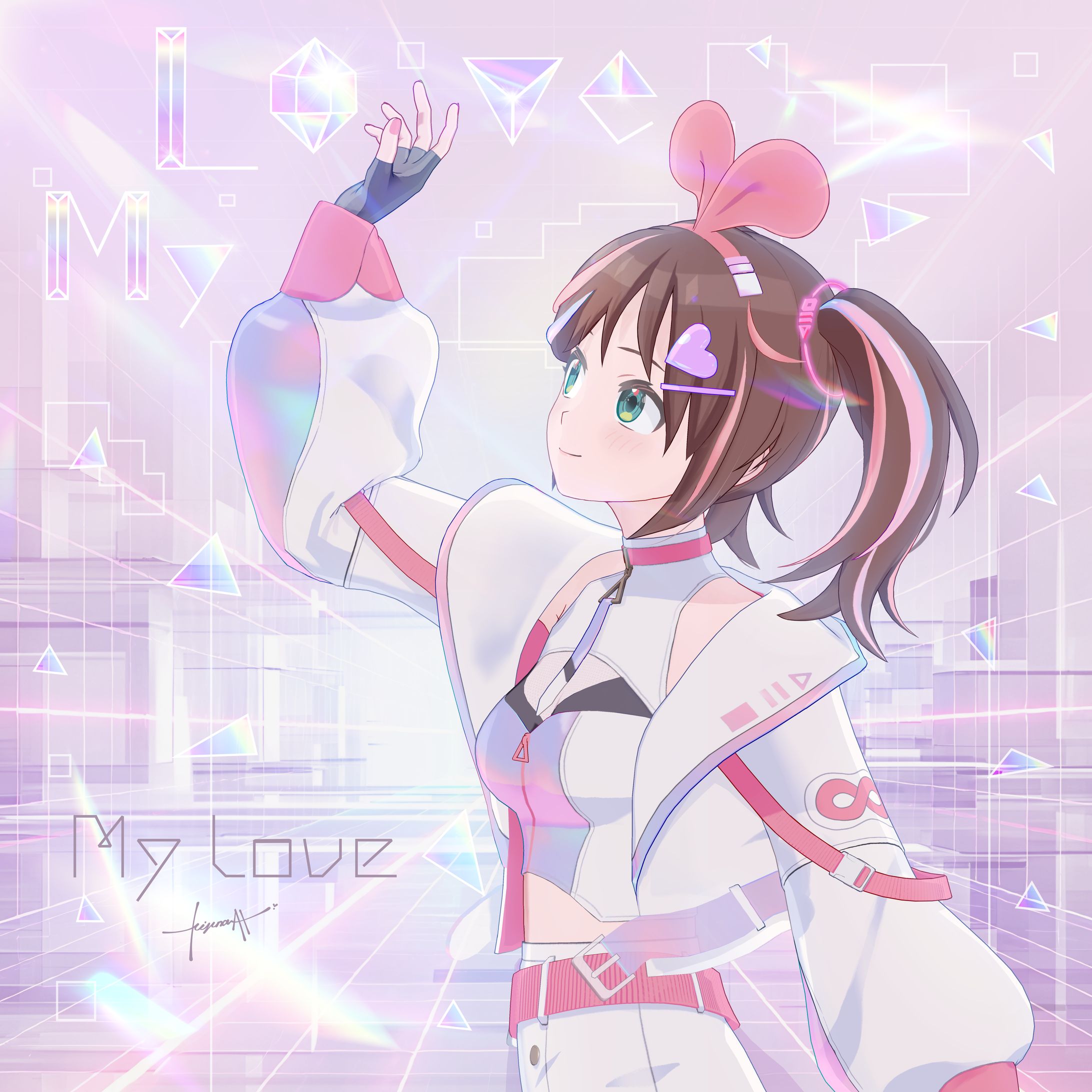 KizunaAI 『My Love』ジャケット制作-1