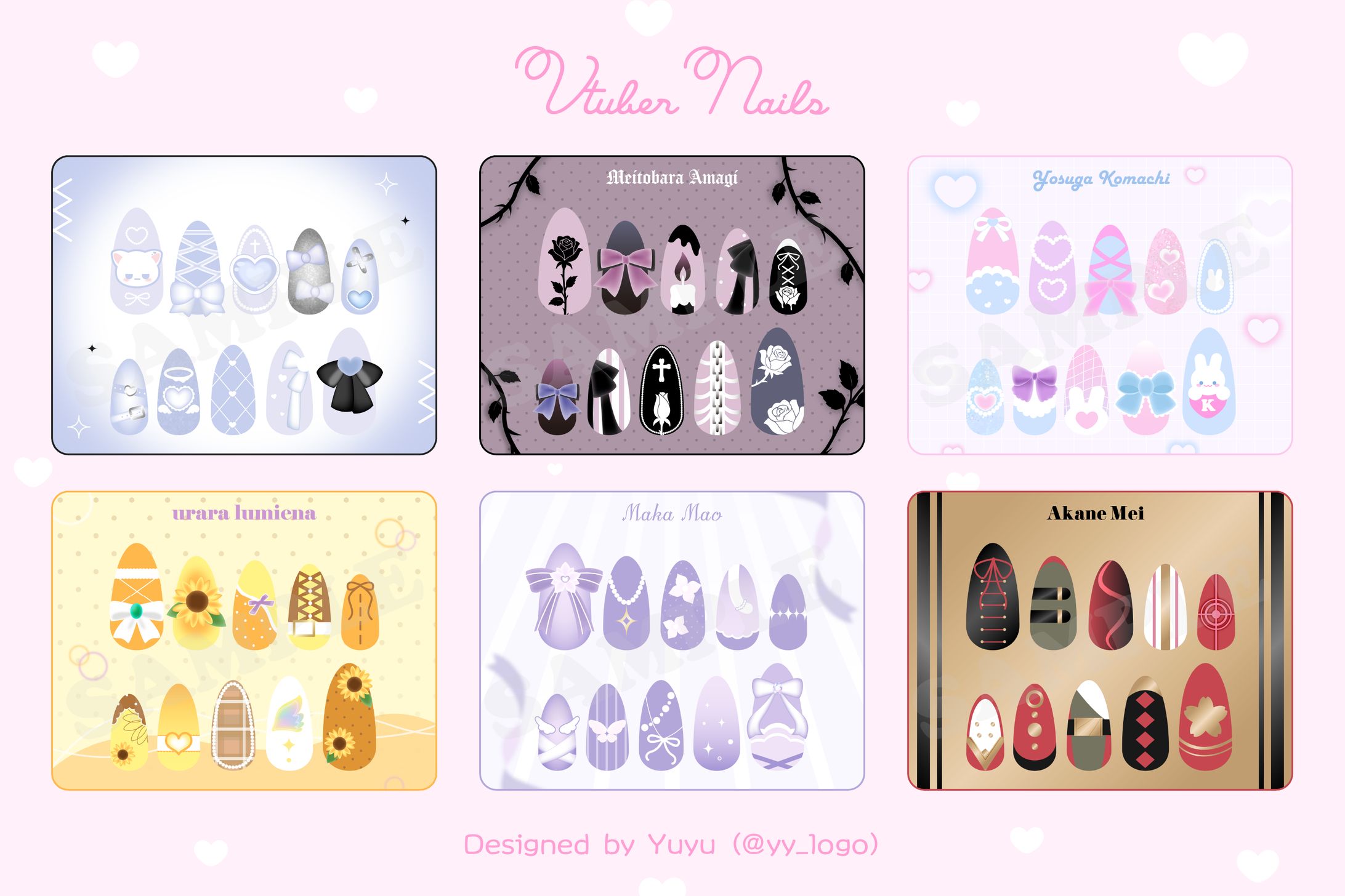 Vtuber 概念ネイル-1